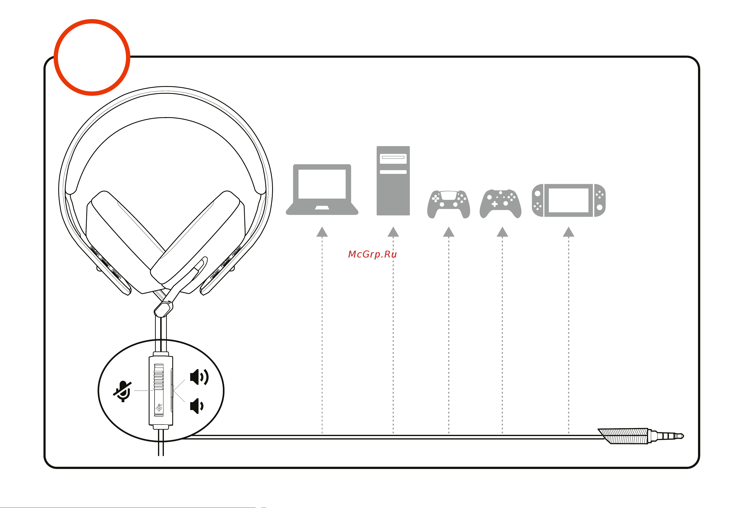 Nacon RIG 300 PRO HX [2/3] Подключение гарнитуры