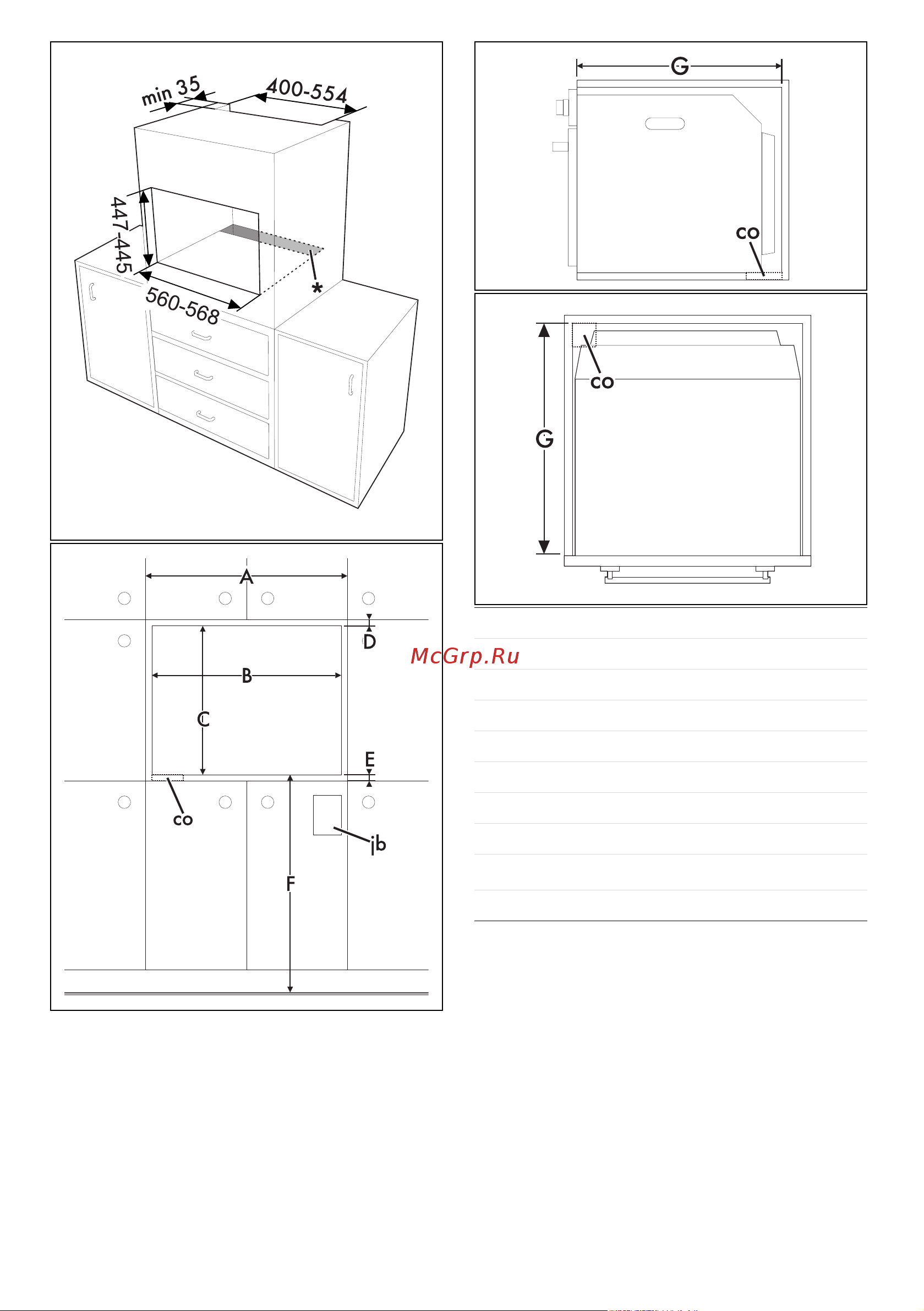 Smeg SO4102M1B3 [41/43] Установка 91477a618 b