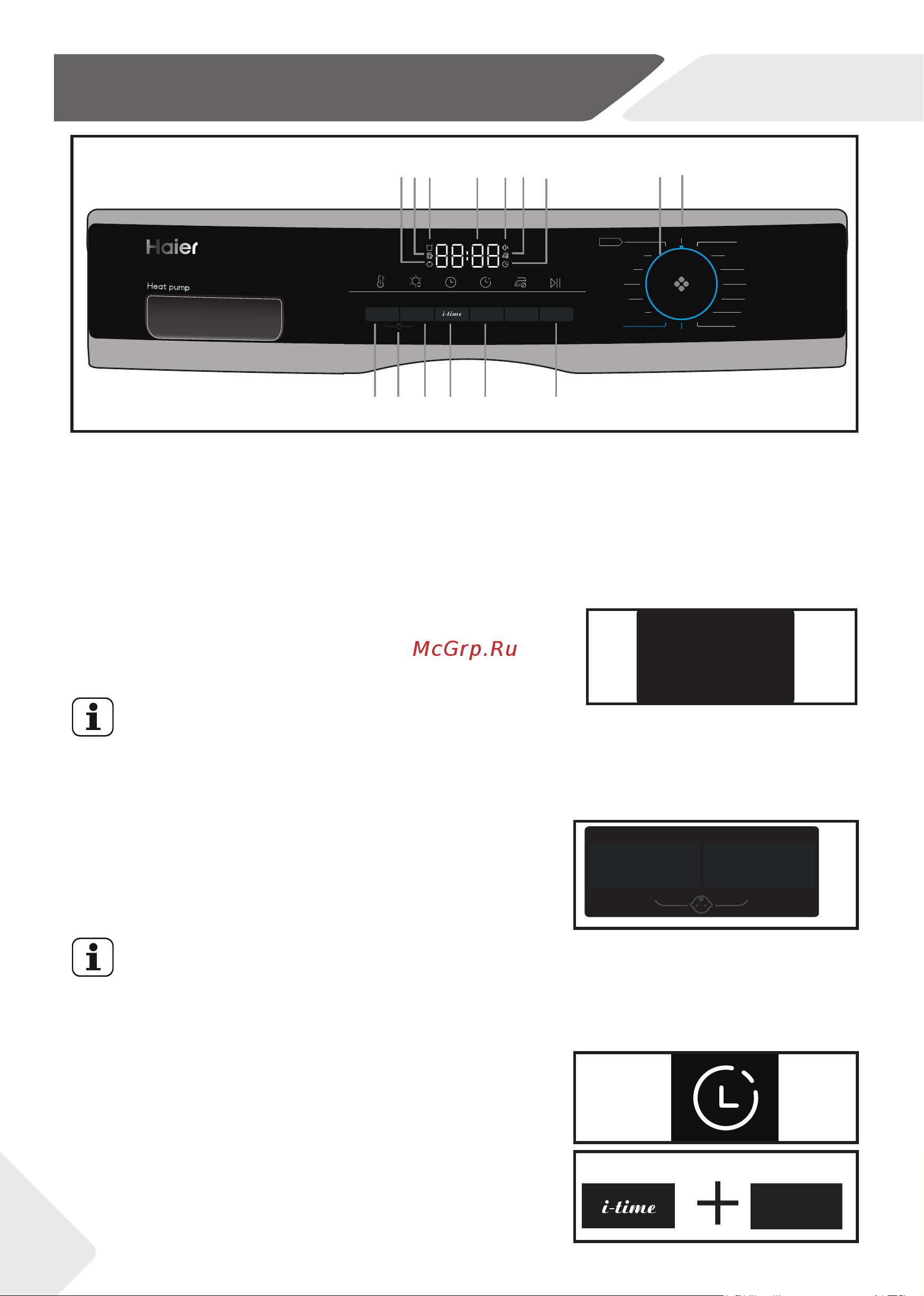 Haier HD90-A2929AS [42/64] Басқару панелі