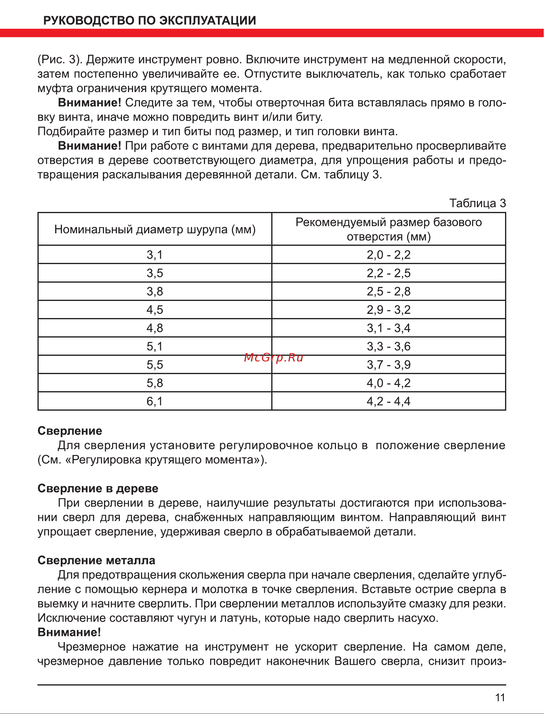 Elitech ДА 12БЛ2 (Е2201.001.02) Руководство по эксплуатации онлайн [11/16] 800914