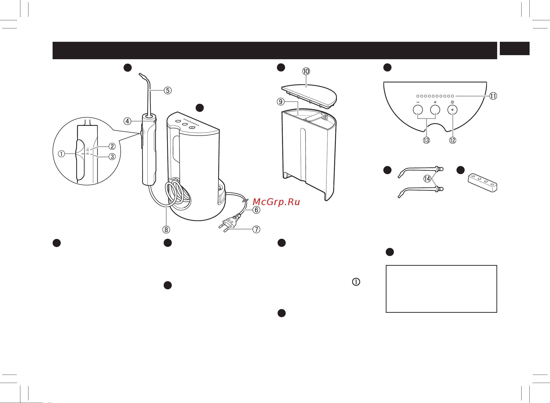 Panasonic EW1611 [7/48] Parts identification