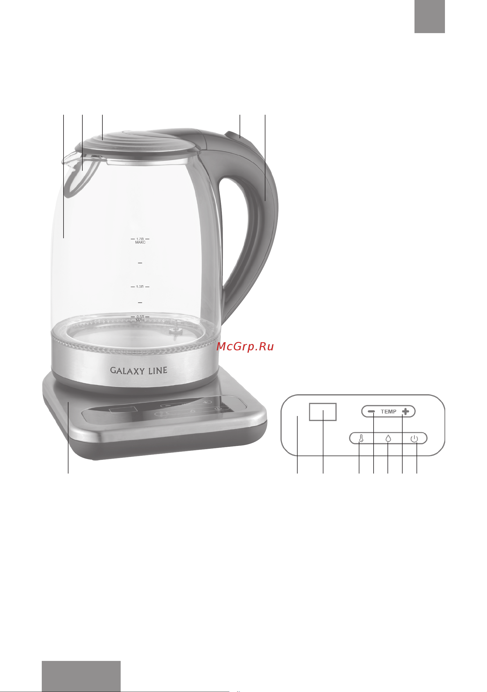 Galaxy Line GL0593 [8/25] Функциональные элементы электроприбора