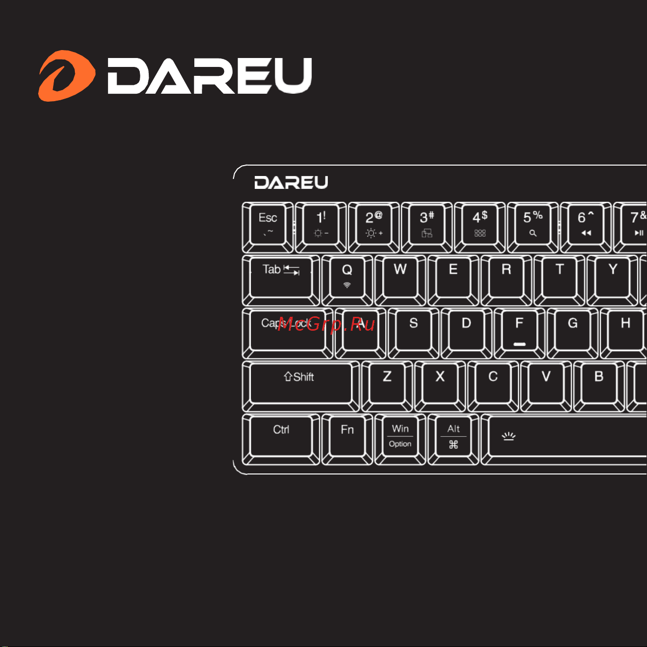 Dareu EK868 White-Blue-Yellow_Brown Sw Руководство по эксплуатации онлайн