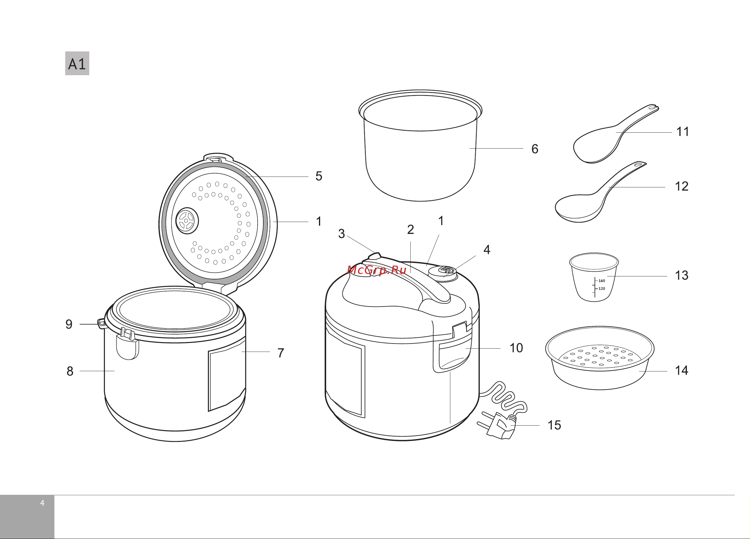 RED Solution SkyCooker RMC-M40S Руководство по эксплуатации онлайн [4/32] 801314