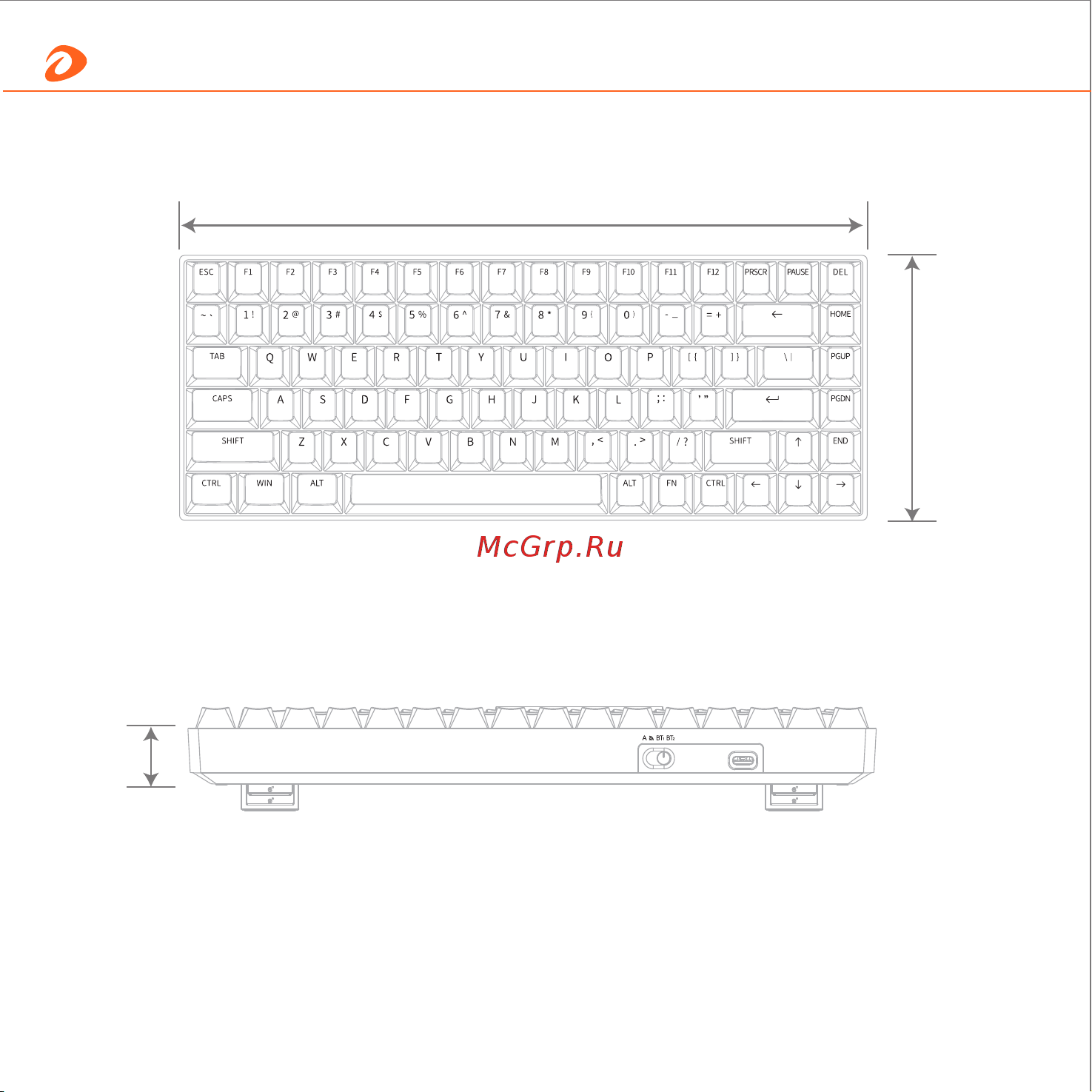 Dareu A84 Flame Red [11/16] Русский