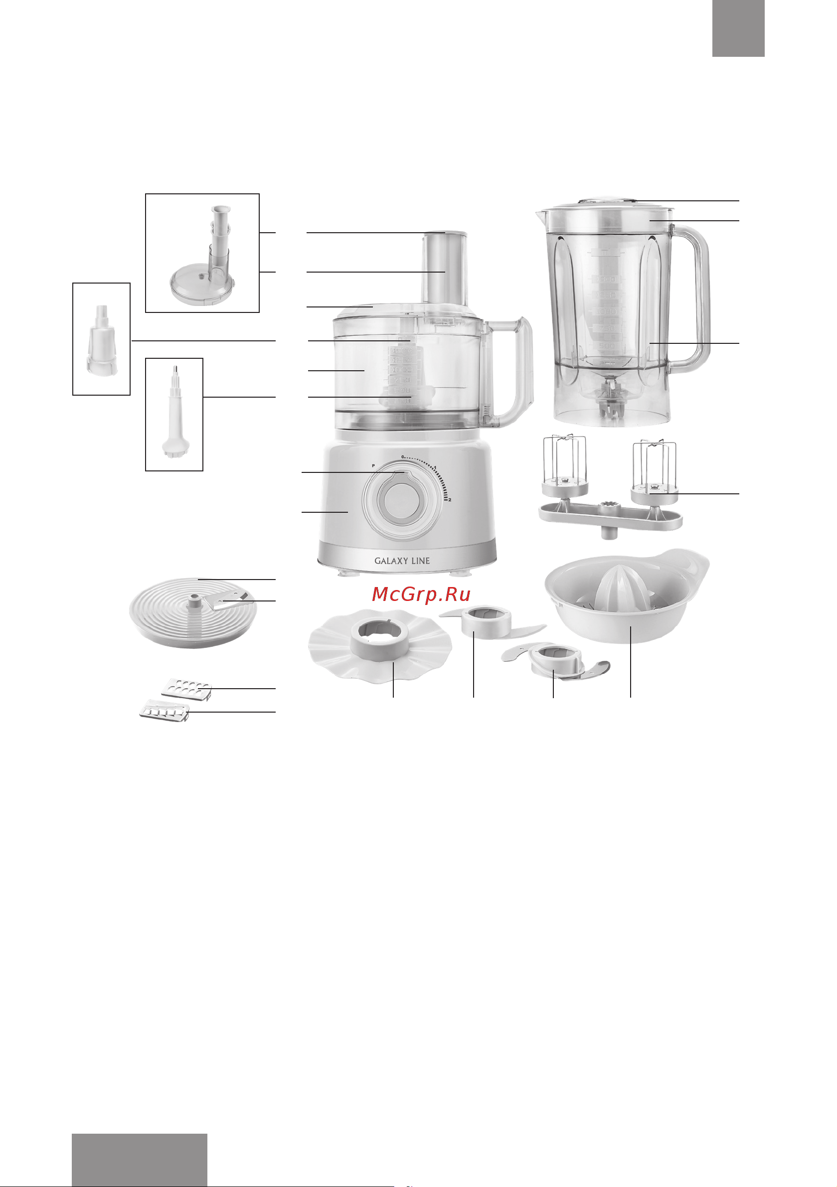 Galaxy Line GL2309 [8/38] Функциональные элементы электроприбора