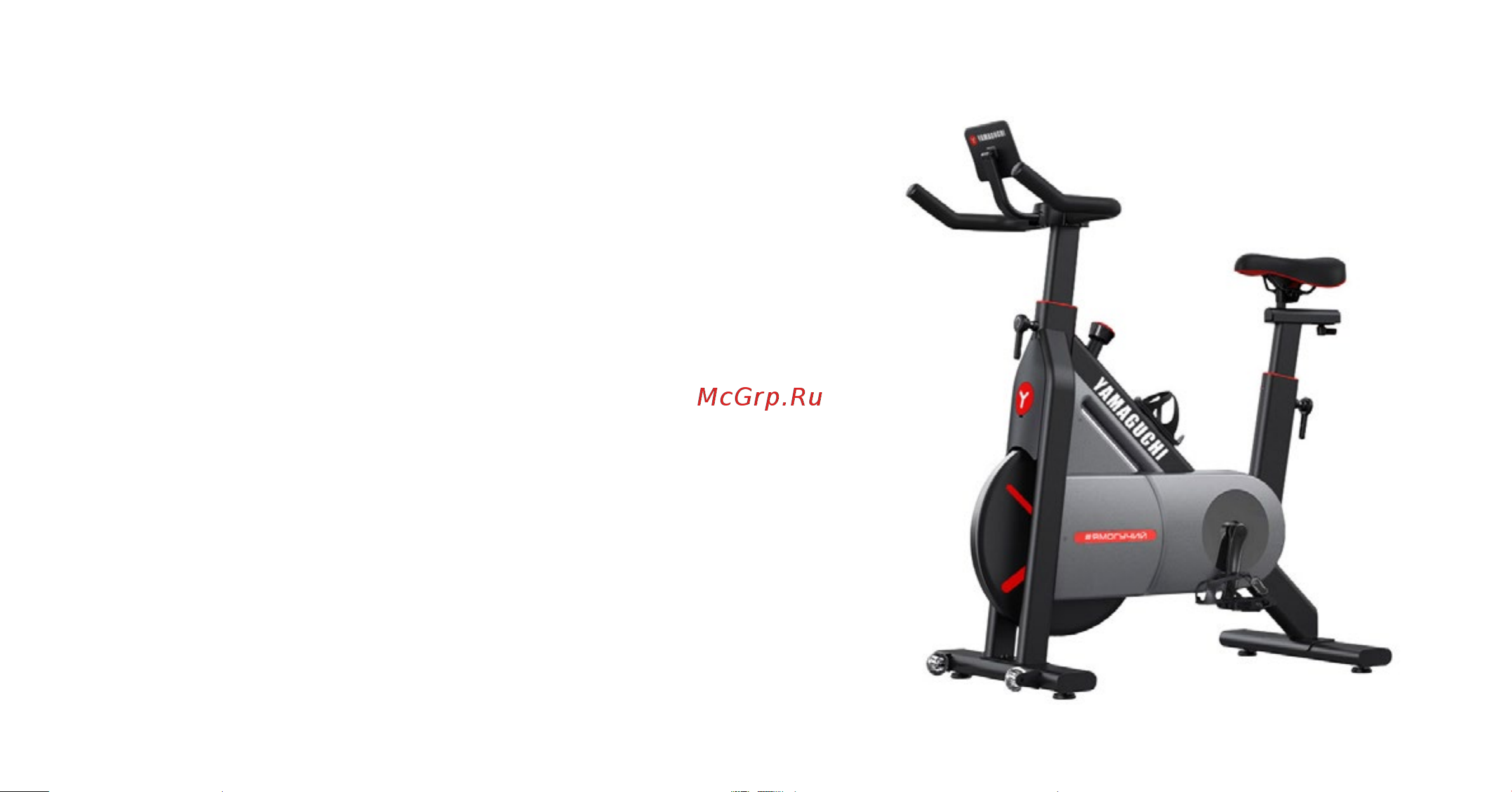 Yamaguchi Fitness Bike Руководство по эксплуатации онлайн [2/46] 801343
