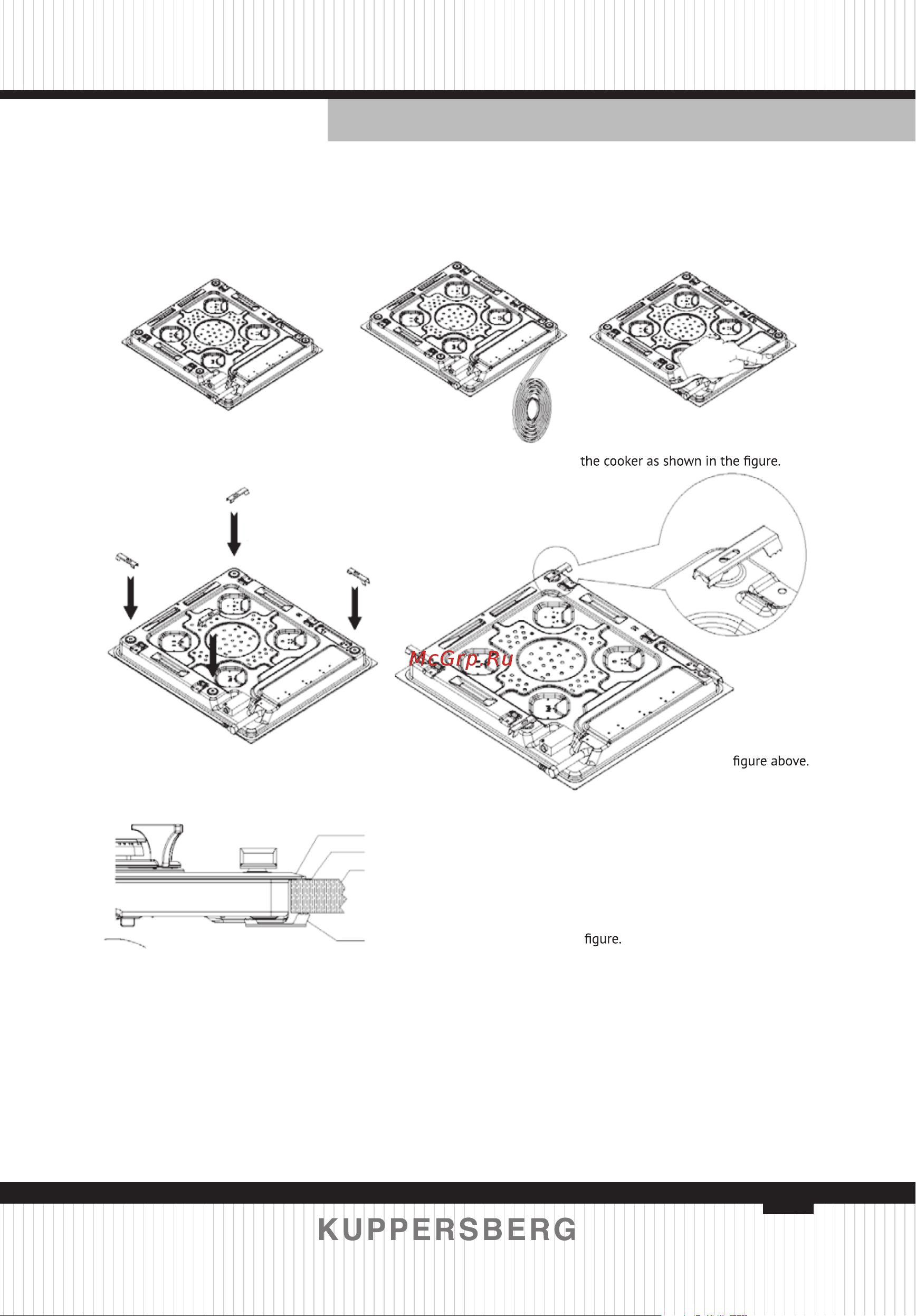 Kuppersberg FS 63 SG черный [31/80] Installation of the cooker