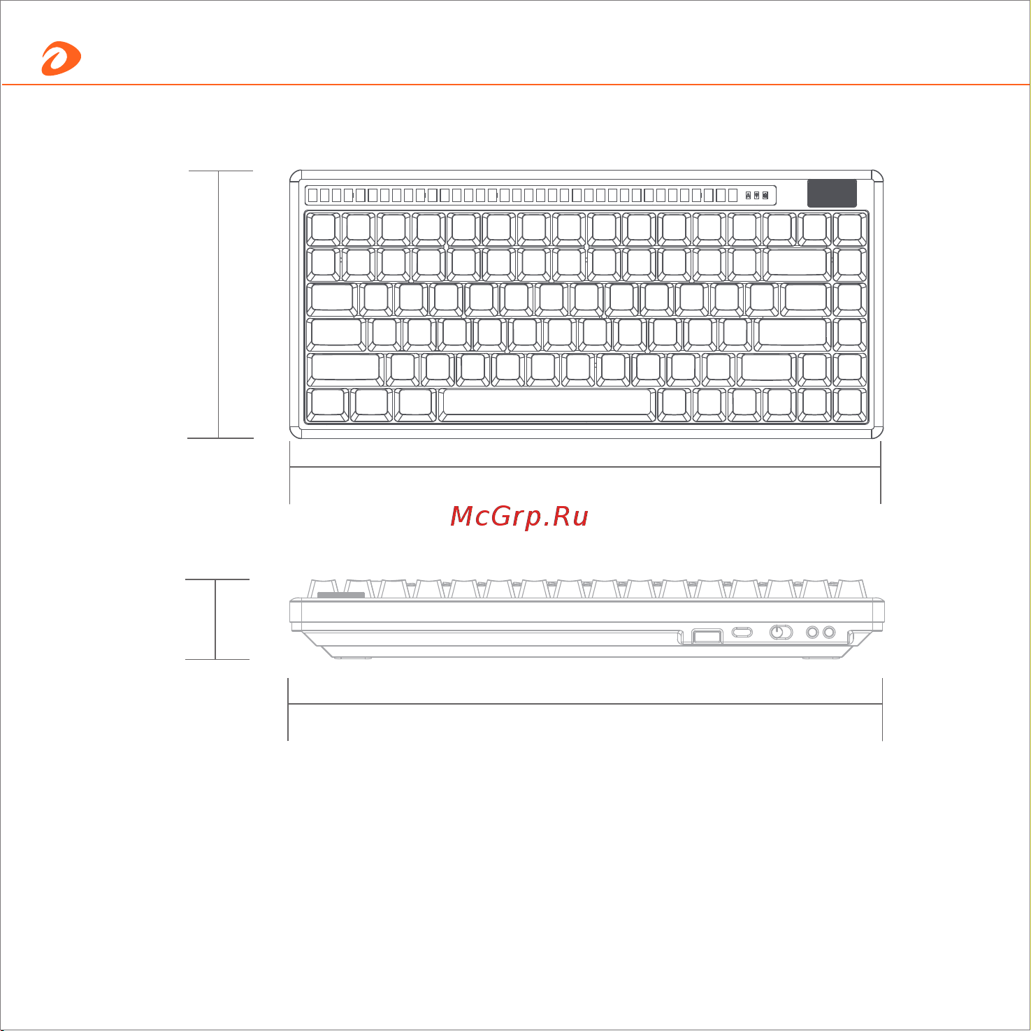 Dareu A84 Pro White-Black (русская раскладка) [12/0] Вид продукта