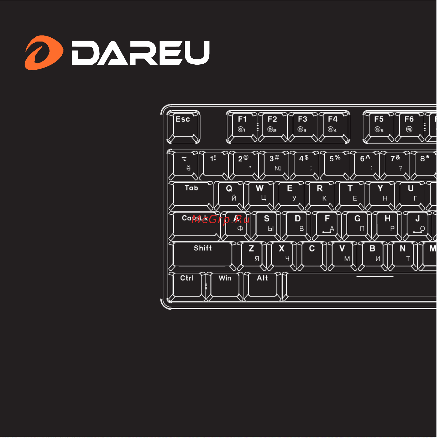 Dareu EK807G Black Руководство по эксплуатации онлайн
