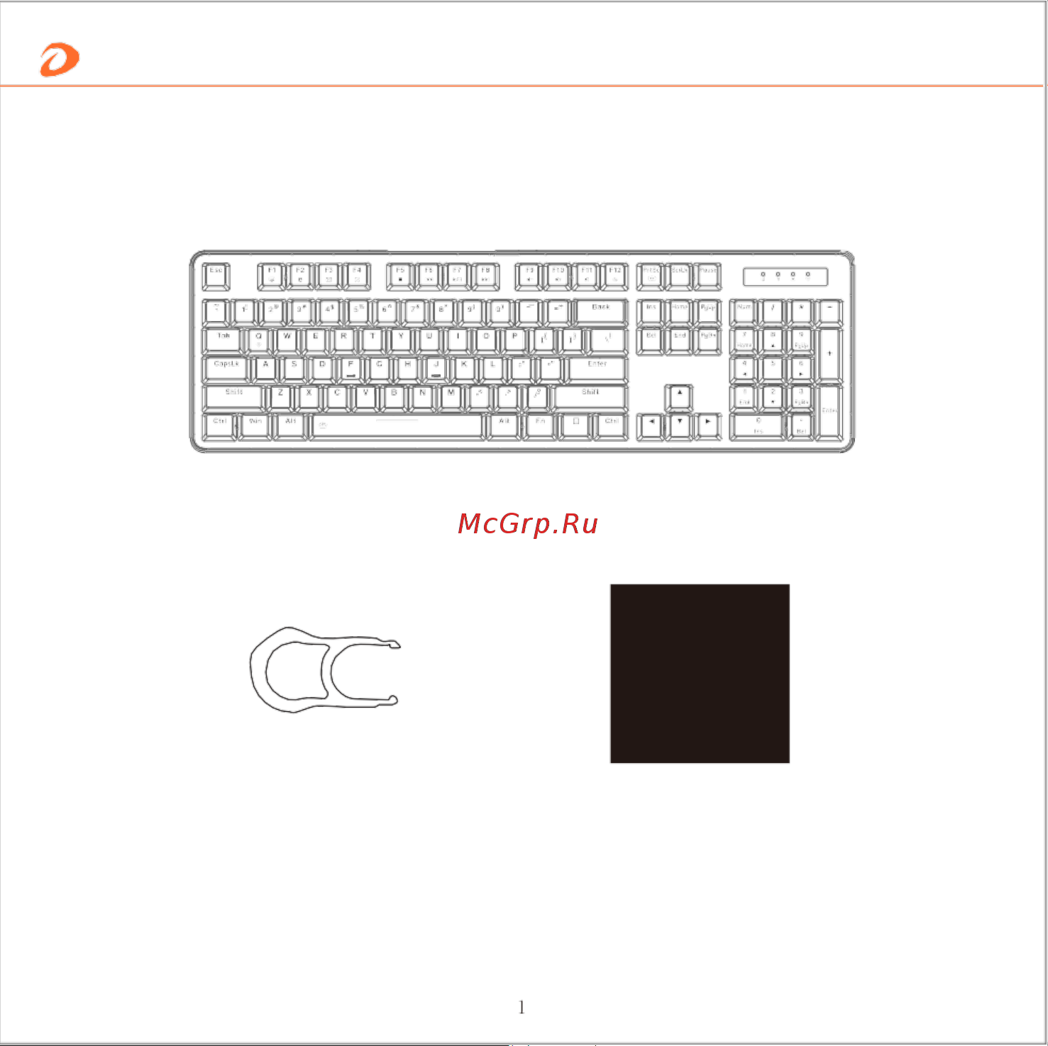 Dareu EK810G черная [2/6] Клавиатура x1