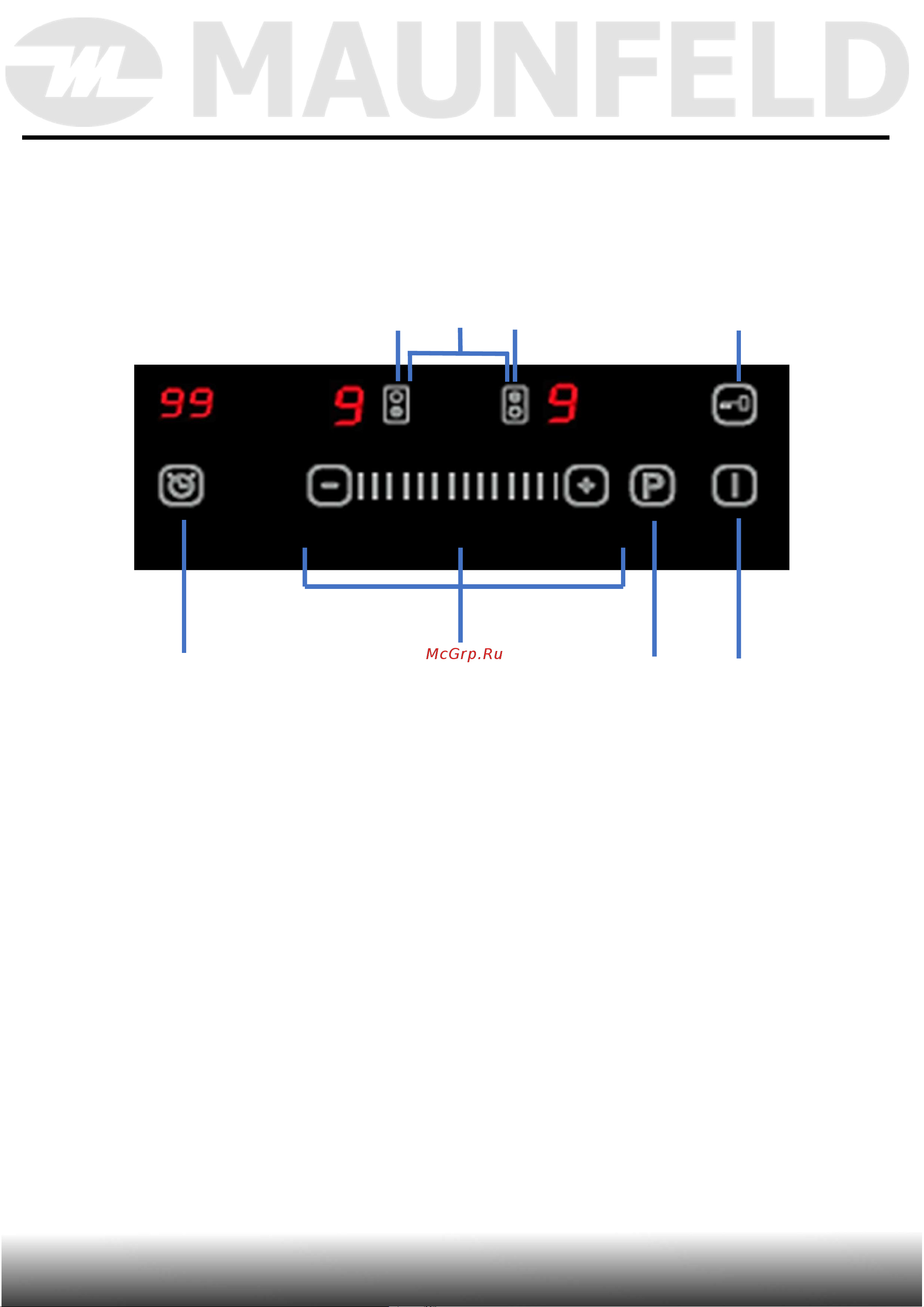 Maunfeld CVI292SWH [15/46] Описание прибора