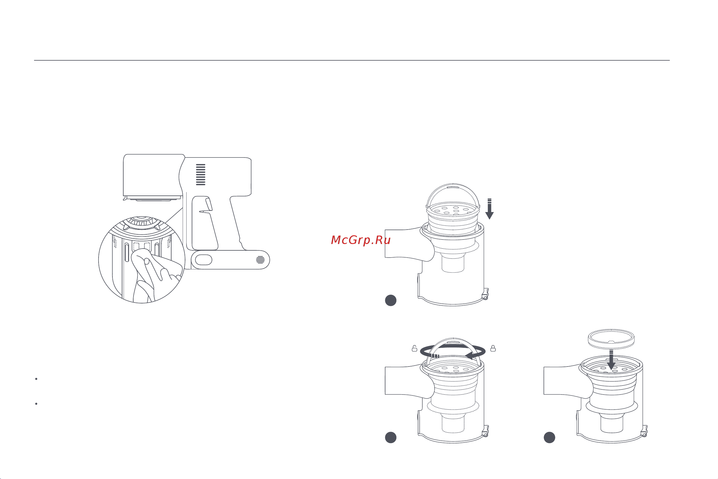 Xiaomi Vacuum Cleaner G10 Plus EU [122/293] Instalación del compartimento para el polvo el prefiltro y el ciclón