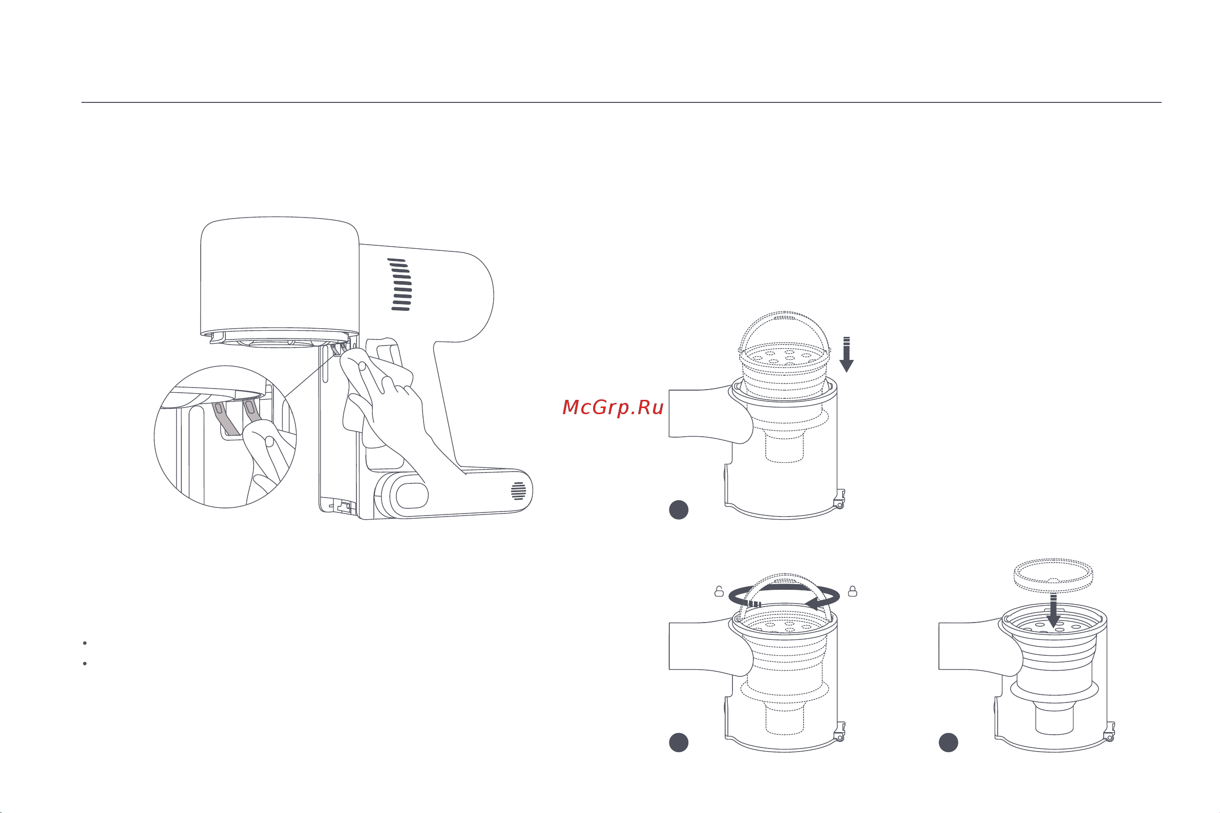 Xiaomi Vacuum Cleaner G10 Plus EU [227/293] Toz haznesinin ön filtrenin ve siklon düzeneğinin takılması