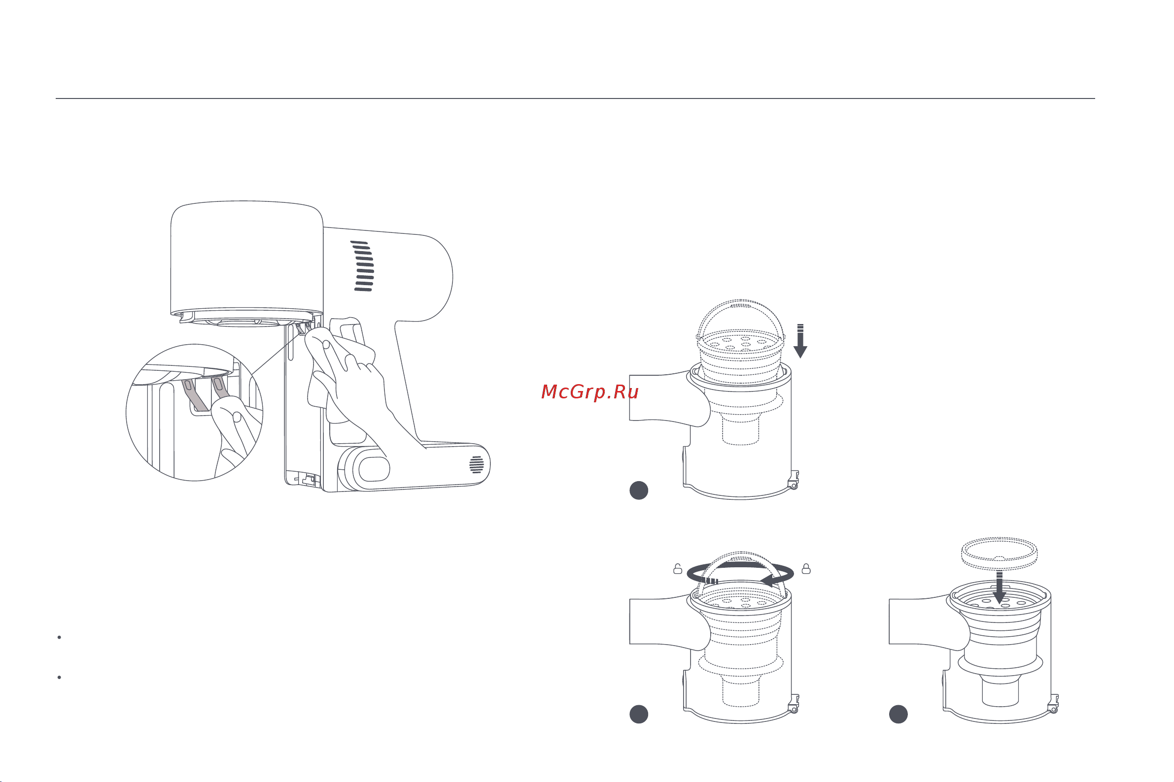Xiaomi Vacuum Cleaner G10 Plus EU [44/293] Installazione del vano polvere del pre filtro e del sistema ciclonico