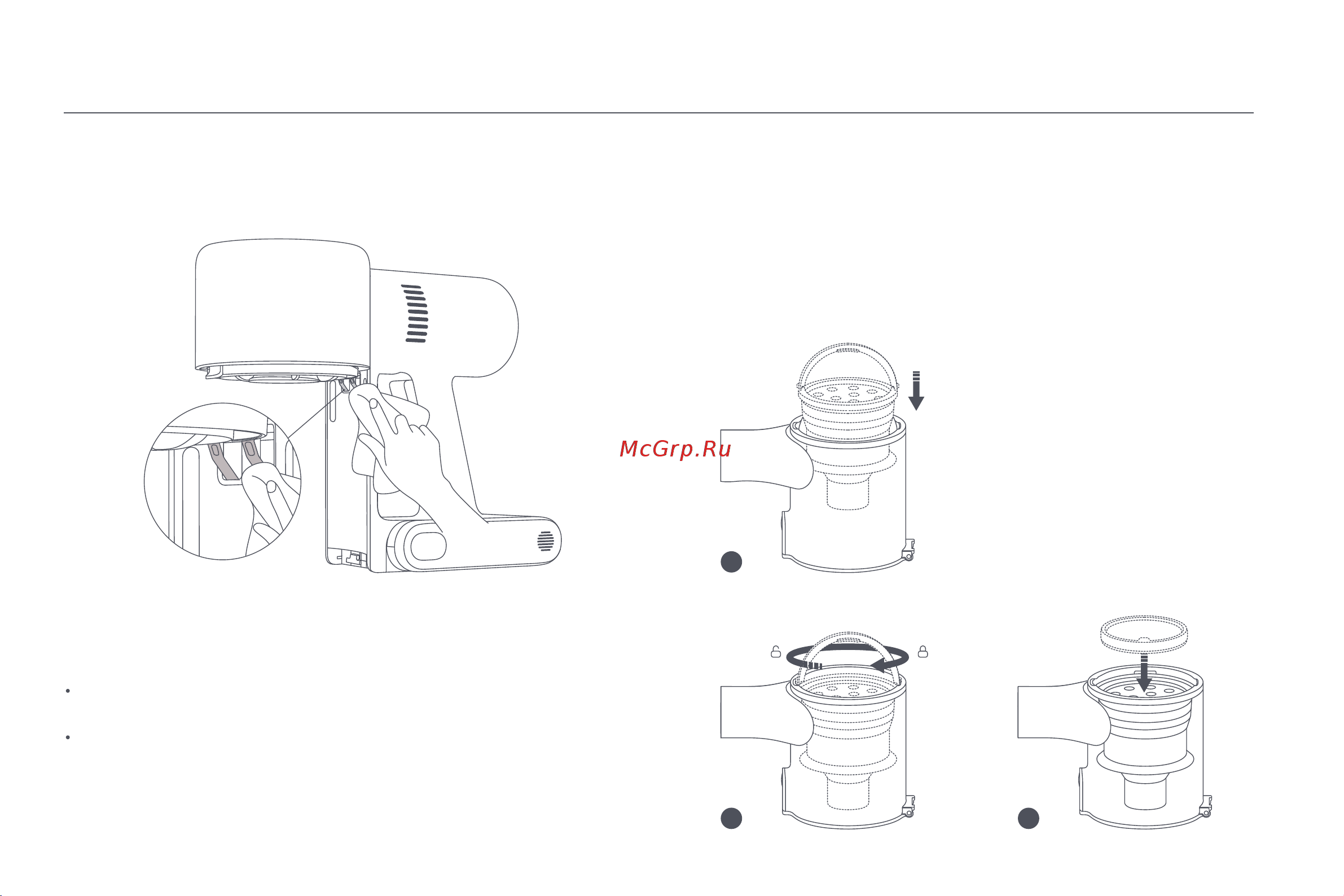Xiaomi Vacuum Cleaner G10 Plus EU [96/293] Installation des staubbehälters des vorfilters und der zyklon baugruppe