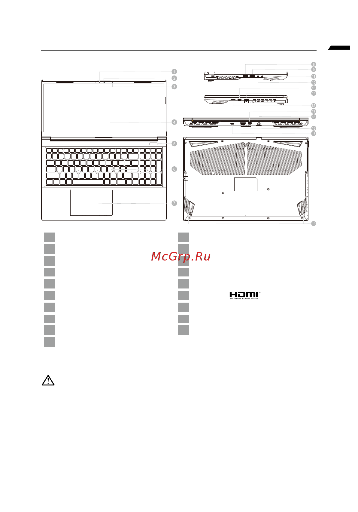 Gigabyte G5 MF (KF-E3KZ313SH) [69/205] Présentation de votre ordinateur portable gigabyte