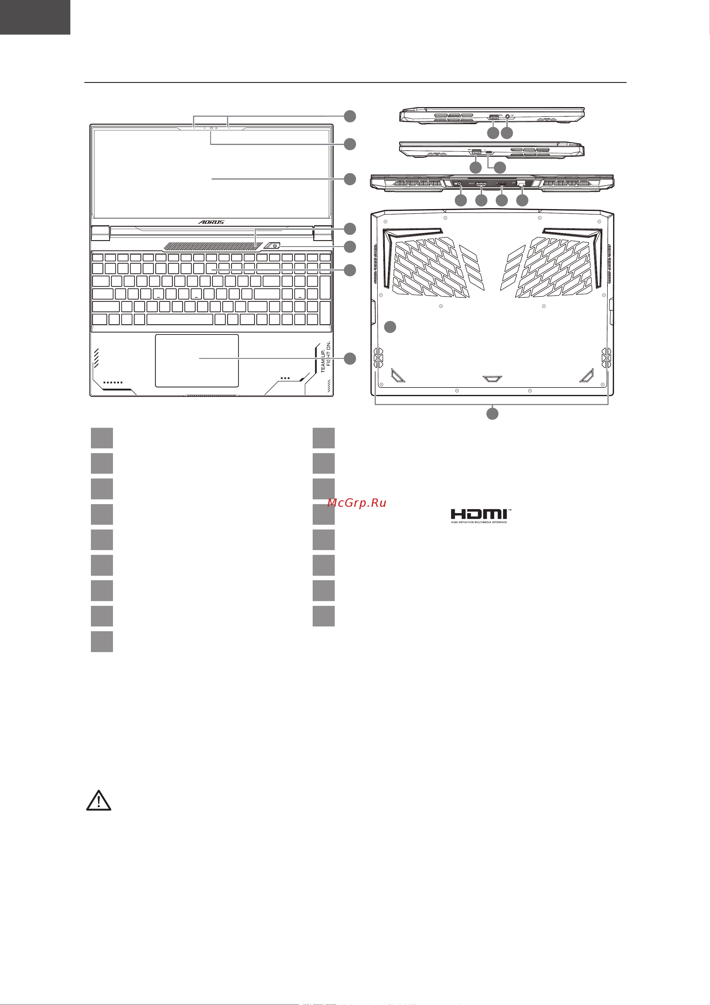 AORUS 15X (ASF-B3KZ754SH) [22/154] Seznámení s notebookem aorus