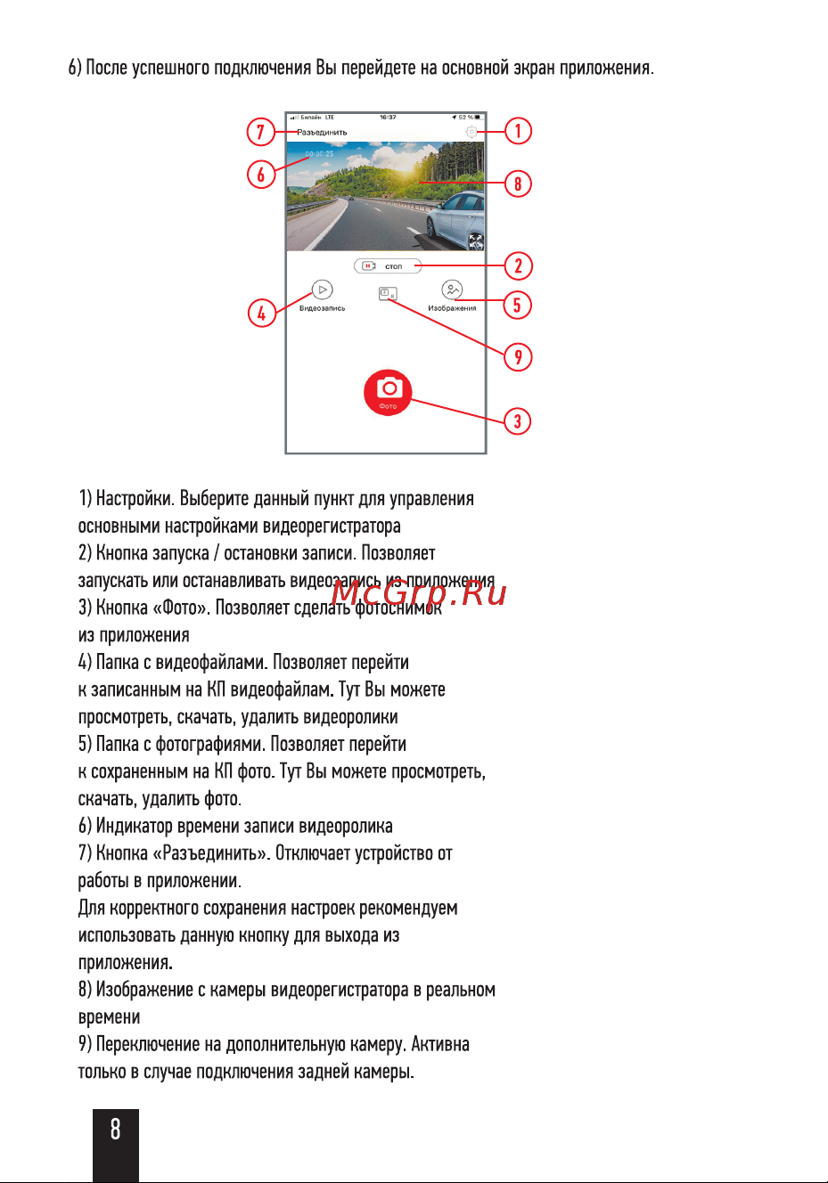 Artway AV-714 Wi-Fi 4K Руководство по эксплуатации онлайн [10/16] 801713