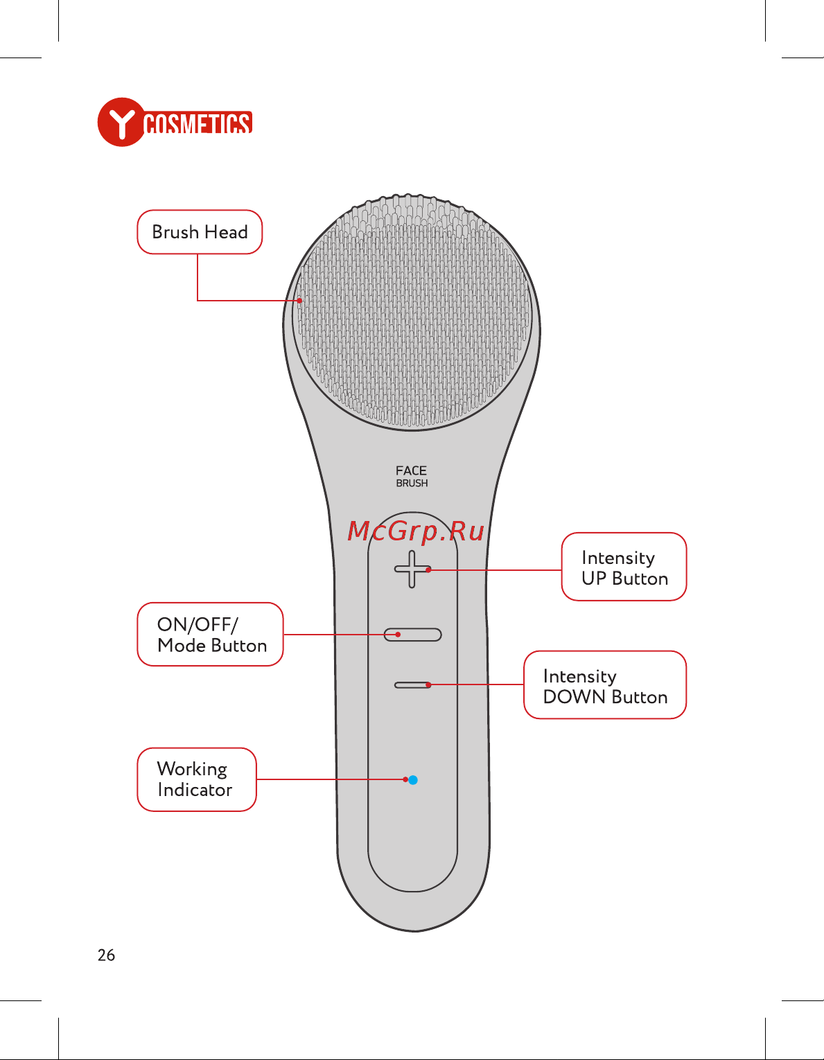 Yamaguchi Silicone Cleansing Brush Руководство по эксплуатации онлайн [26/32] 801723