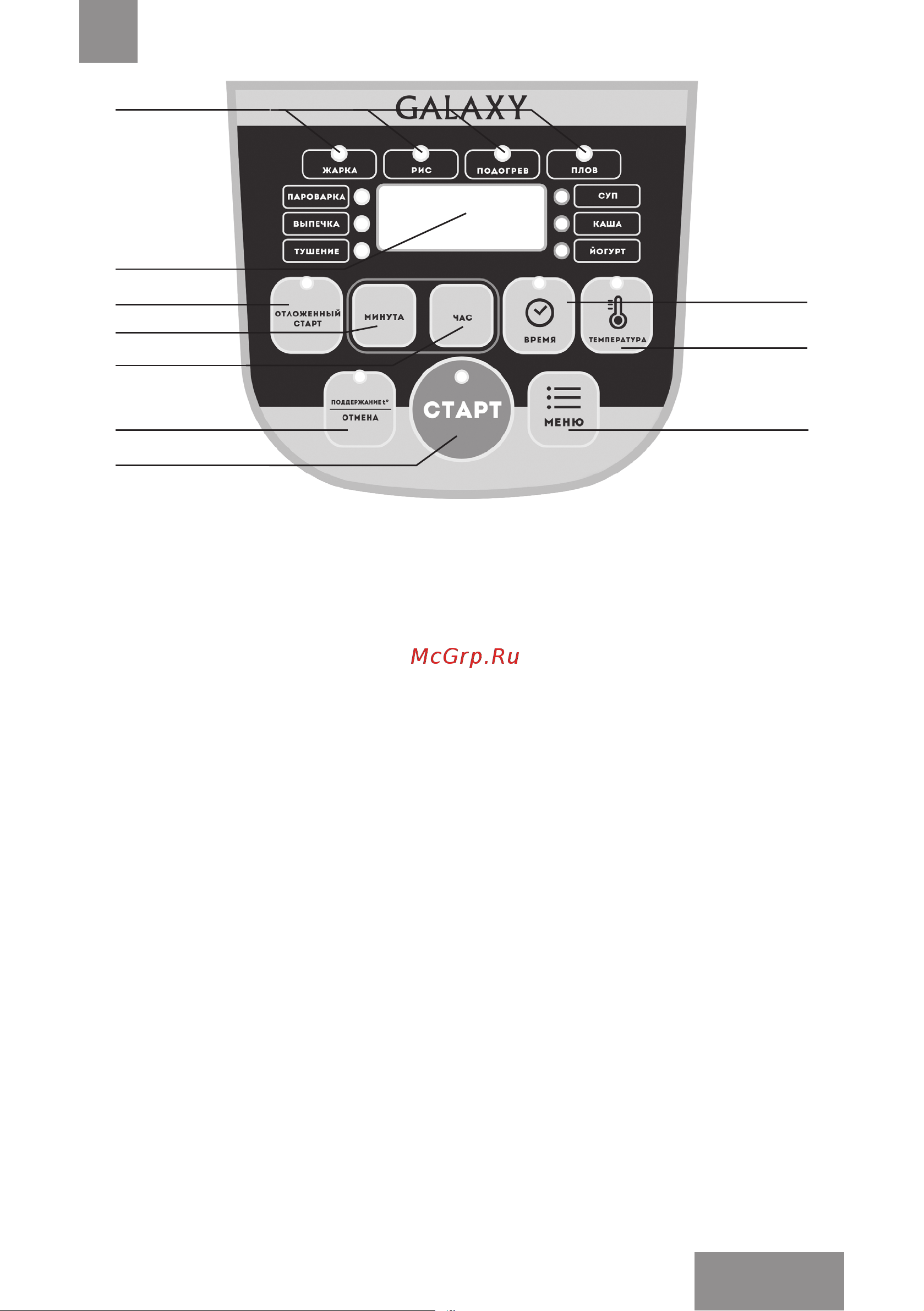 Galaxy Line GL2643 [9/34] Подготовка к работе