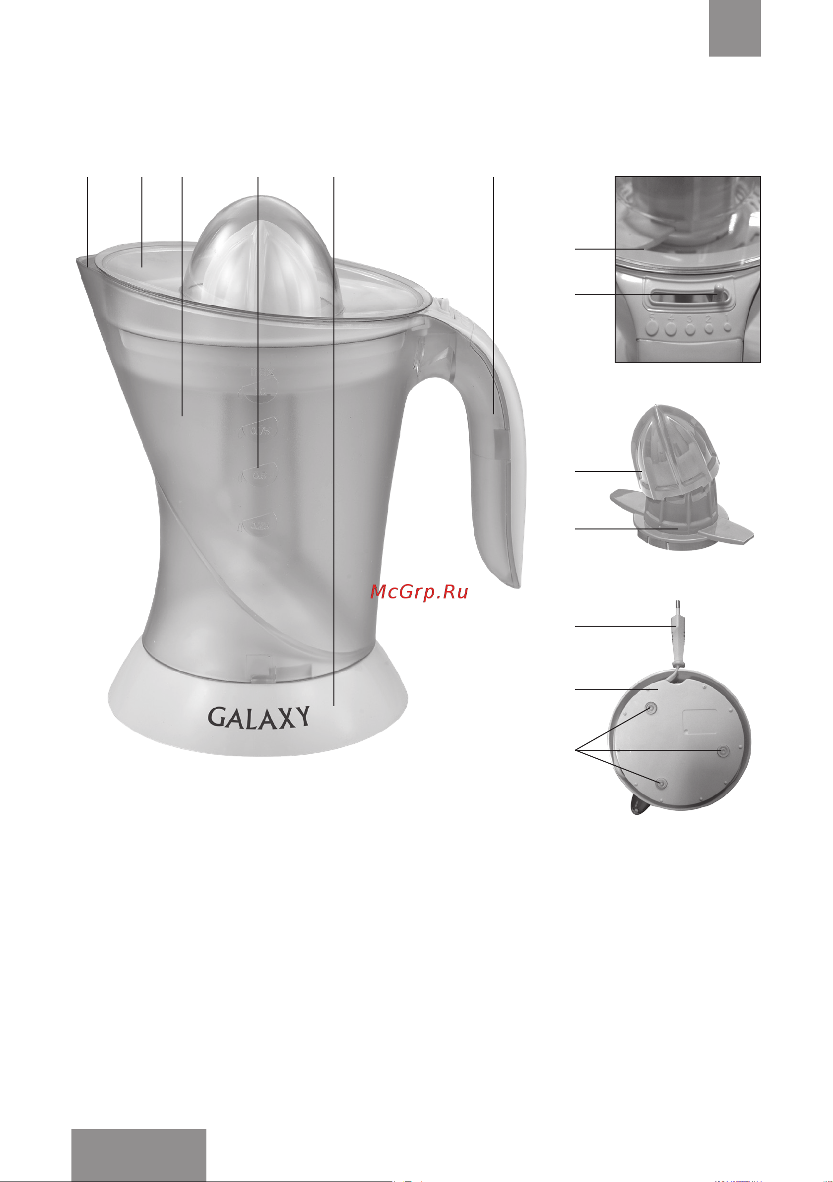 Galaxy Line GL0852 [16/21] Электр құралының атқарымдық элементтерi