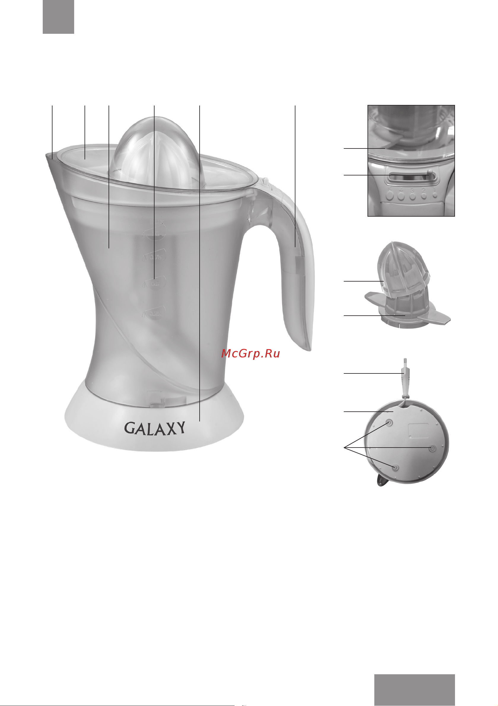 Galaxy Line GL0852 [7/21] Функциональные элементы электроприбора