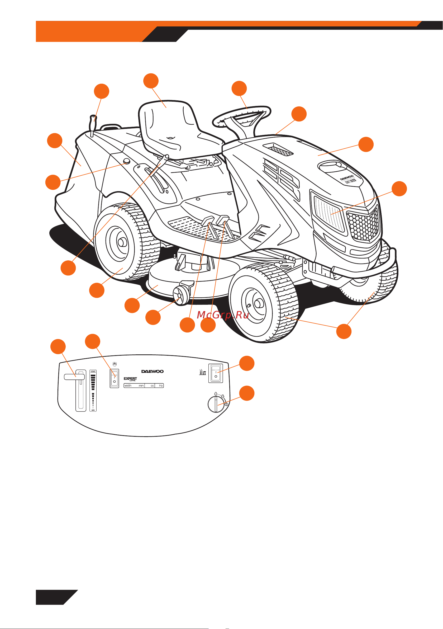 Daewoo DWT 1020 [6/32] Составные части