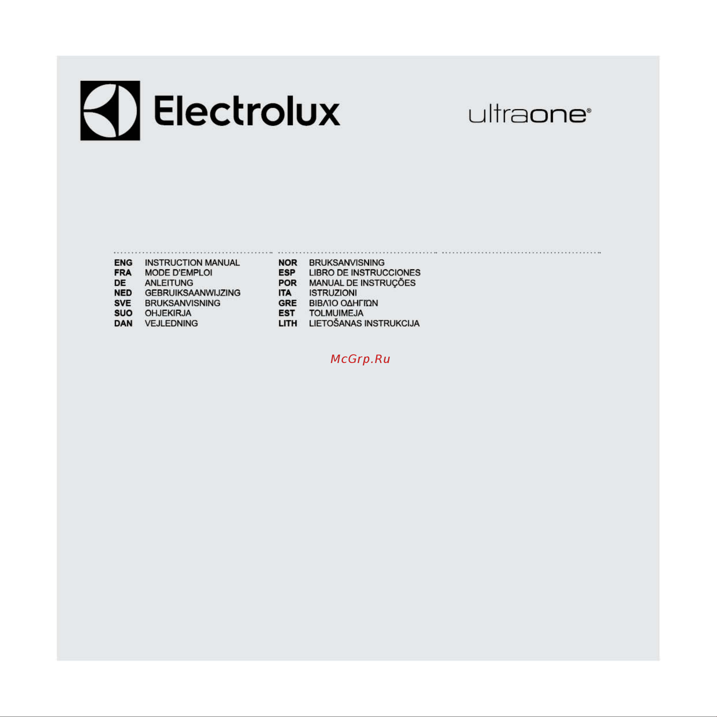 Electrolux EUOC9GREEN Руководство по эксплуатации онлайн