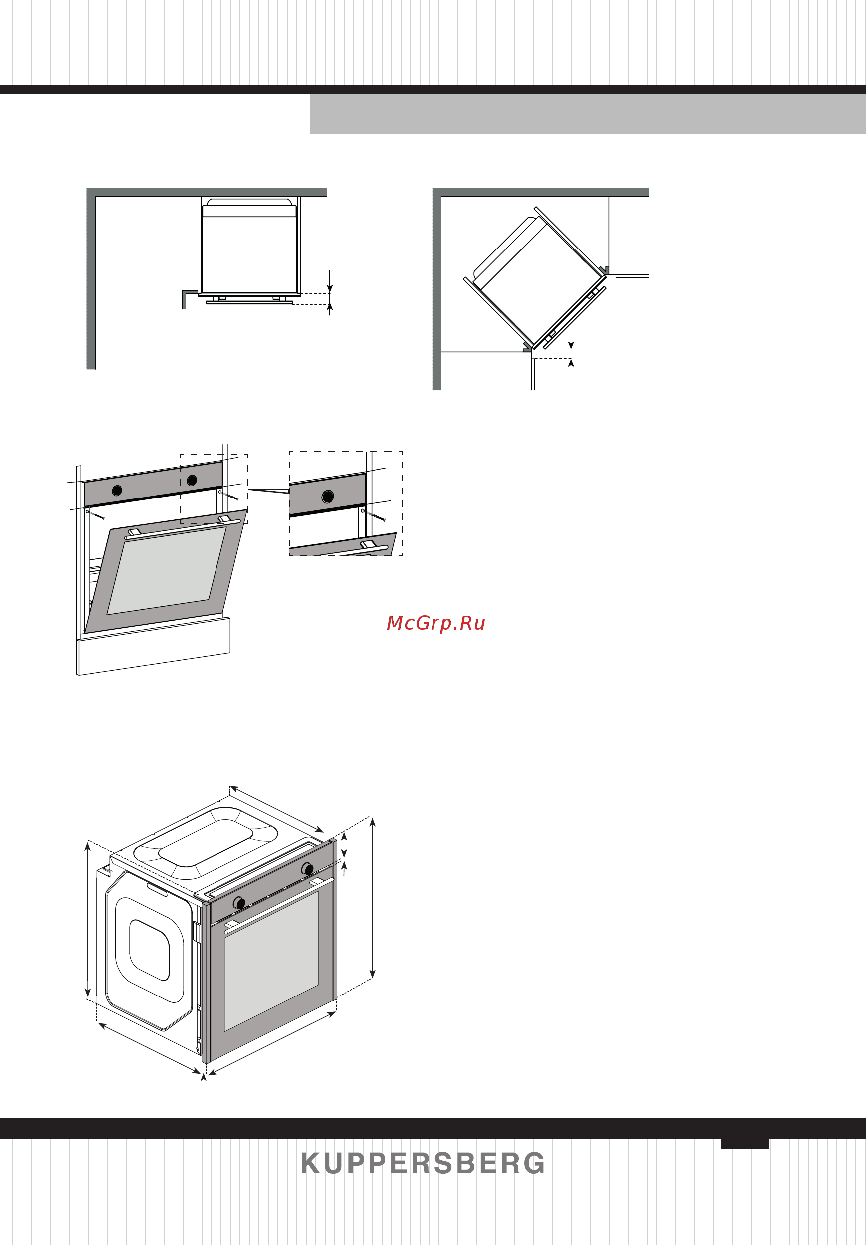 Kuppersberg KSO 610 B [9/160] Installation manual
