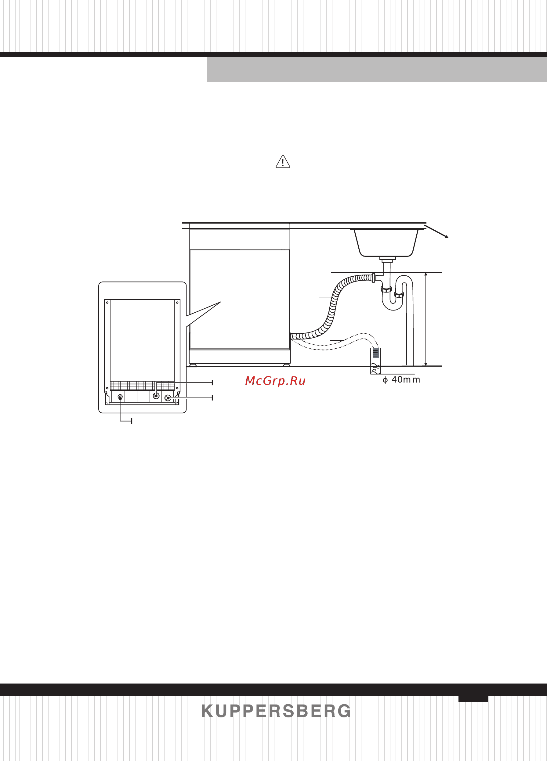 Kuppersberg GLM 4537 [63/144] Connection of drain hoses