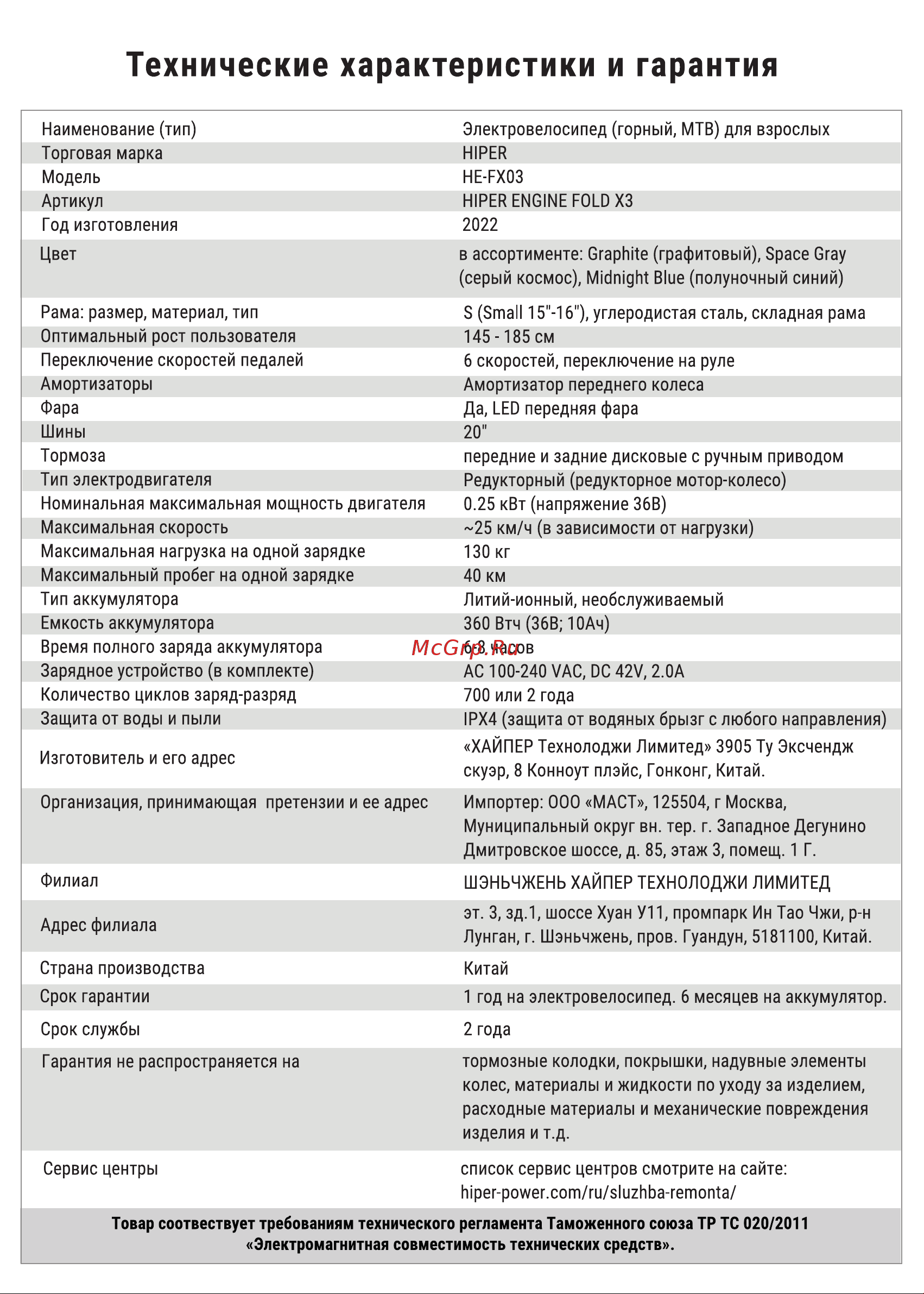 Hiper HE-FX03 Space grey Руководство по эксплуатации онлайн [3/20] 802080