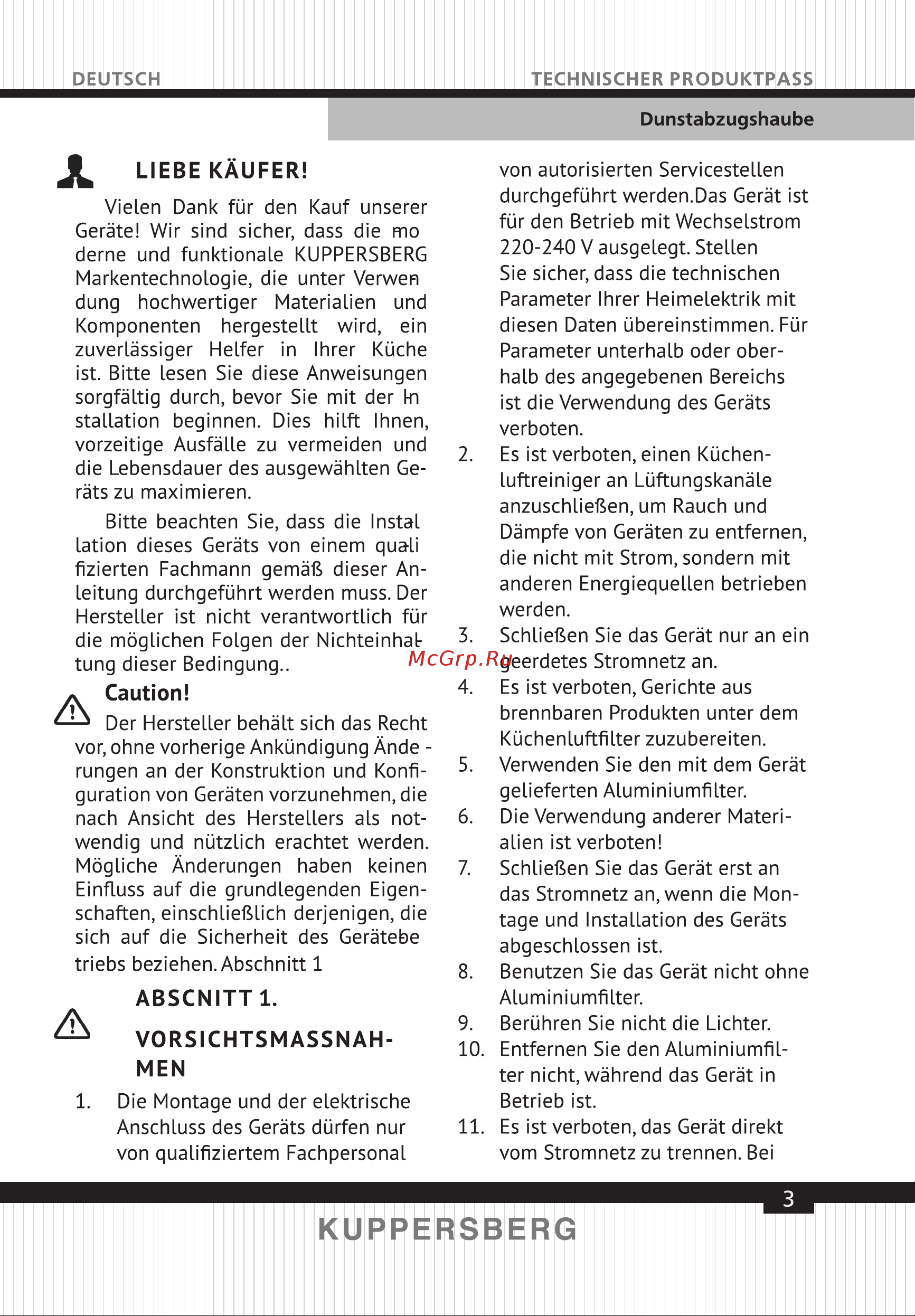 Kuppersberg F 993 [3/43] Sayfa 3