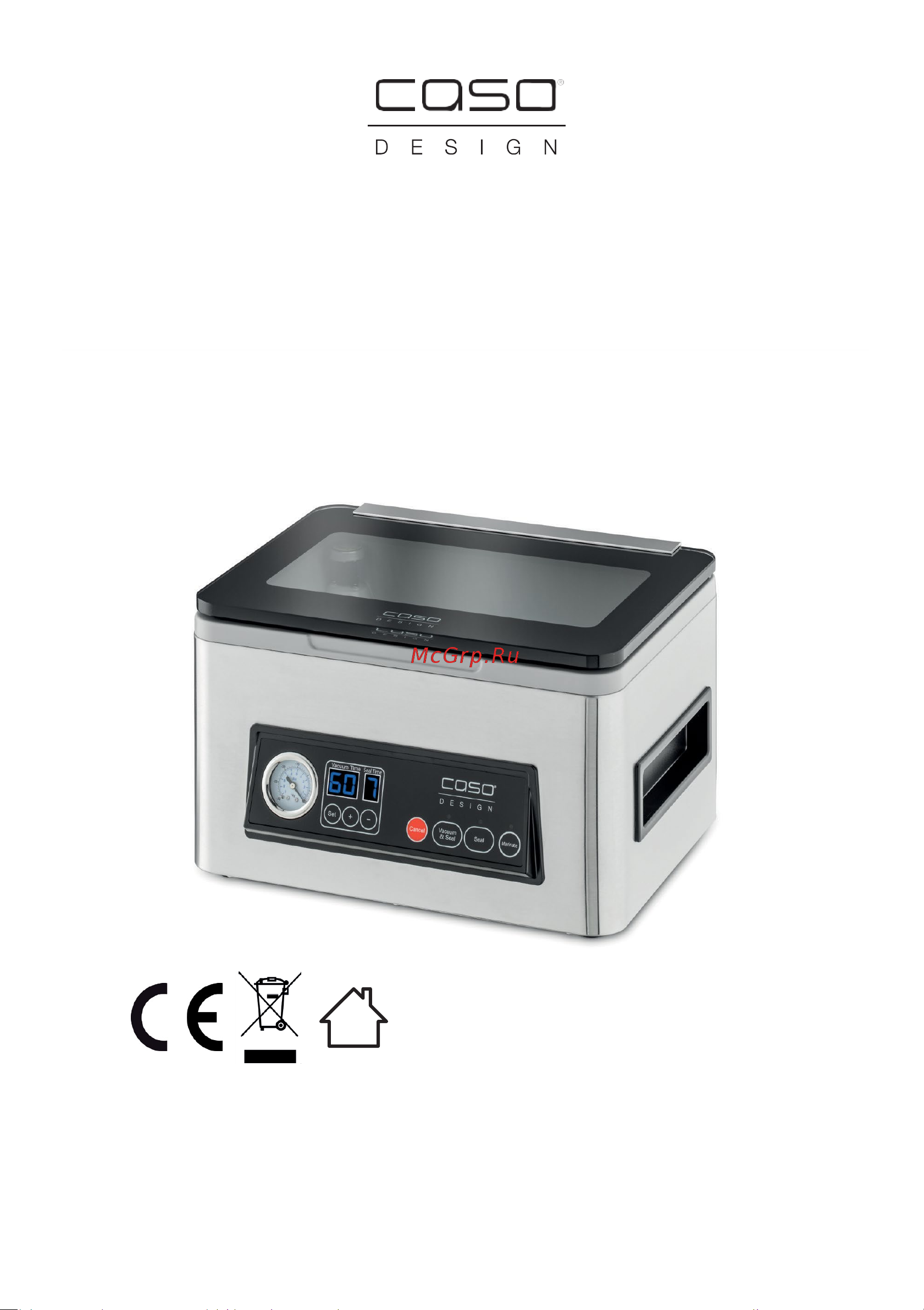 Caso VacuChef 50 Руководство по эксплуатации онлайн