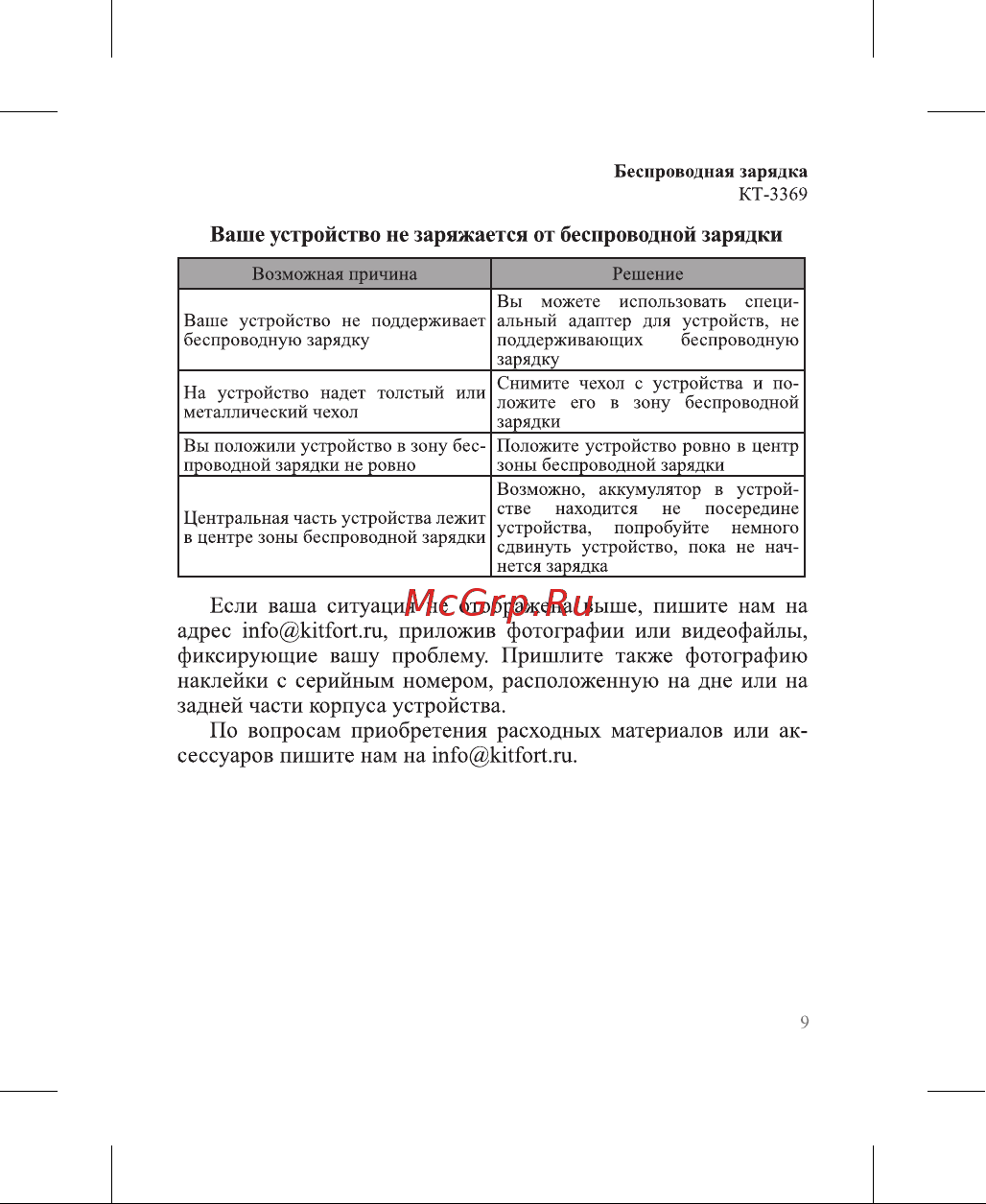 Kitfort КТ-3369-2 Руководство по эксплуатации онлайн [9/16] 802349