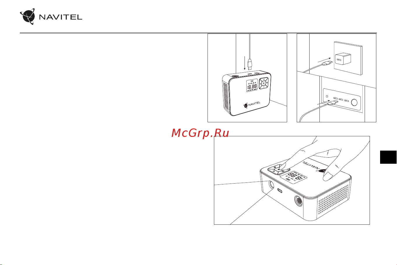 Navitel AIR 15 AL [20/32] Korzystanie z latarki led