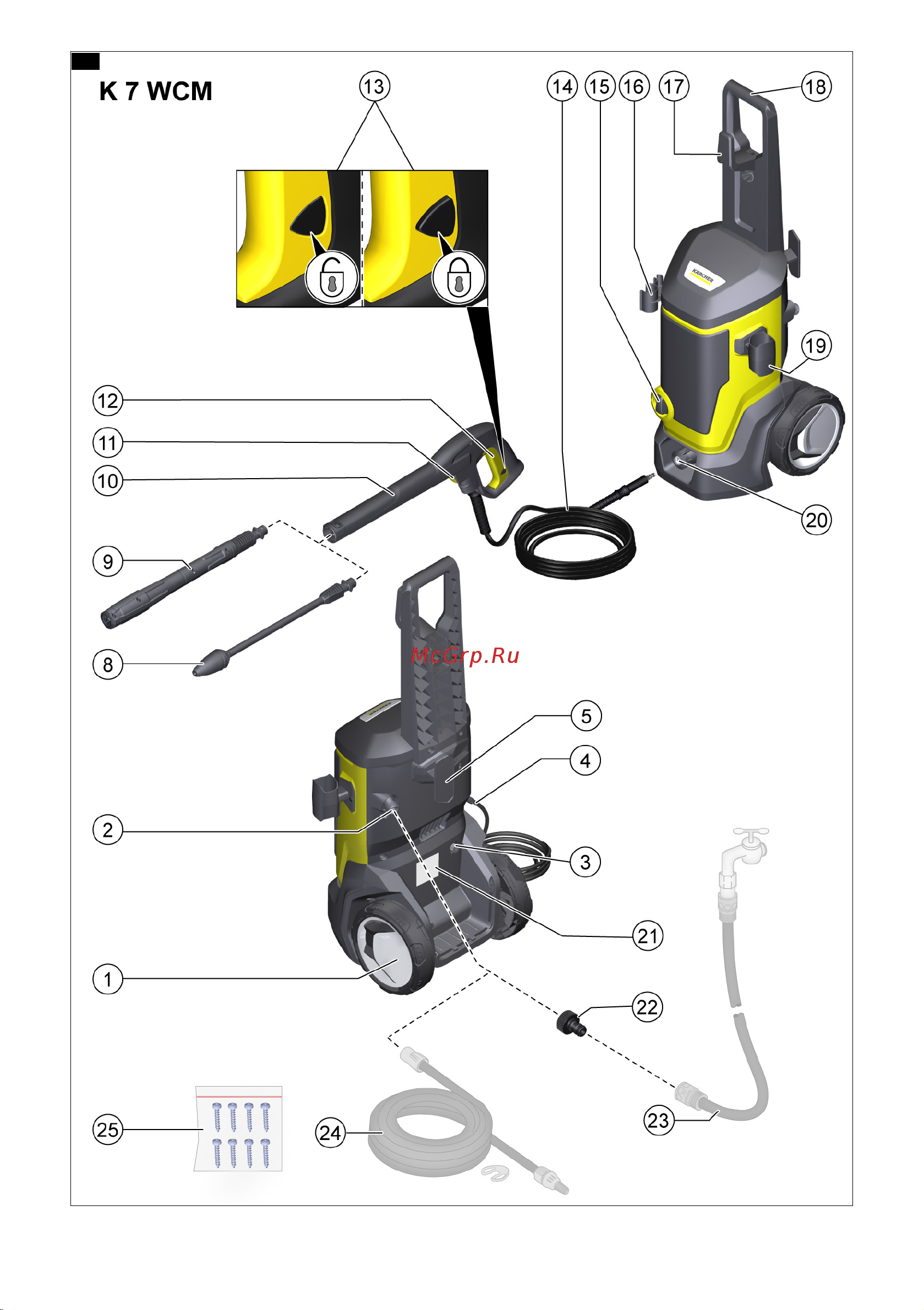 Karcher K 7 WCM Руководство по эксплуатации онлайн [2/150] 802444