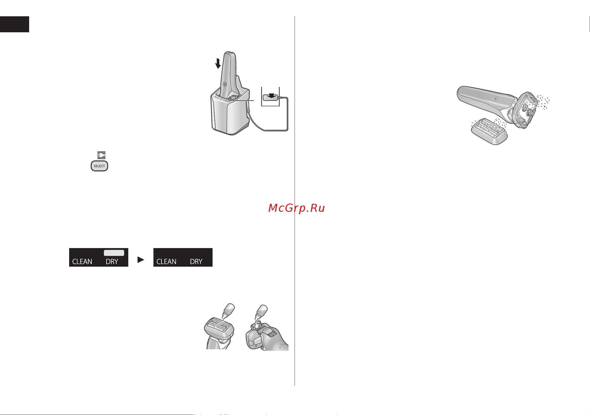 Panasonic ES-LS9A-K820 [18/120] Attach the outer foil section and dry with the self cleaning recharger