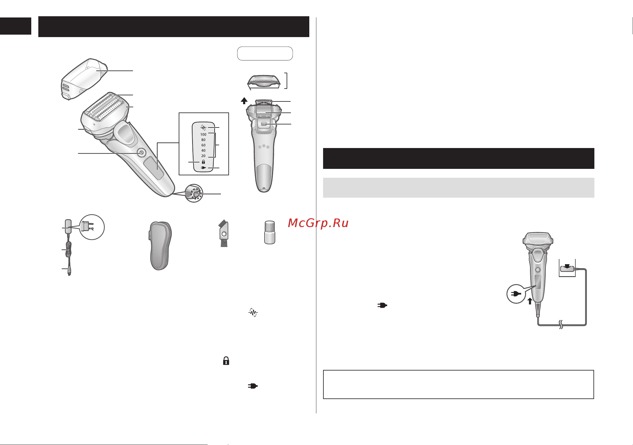Panasonic ES-LV67-A820 [10/80] Parts identification