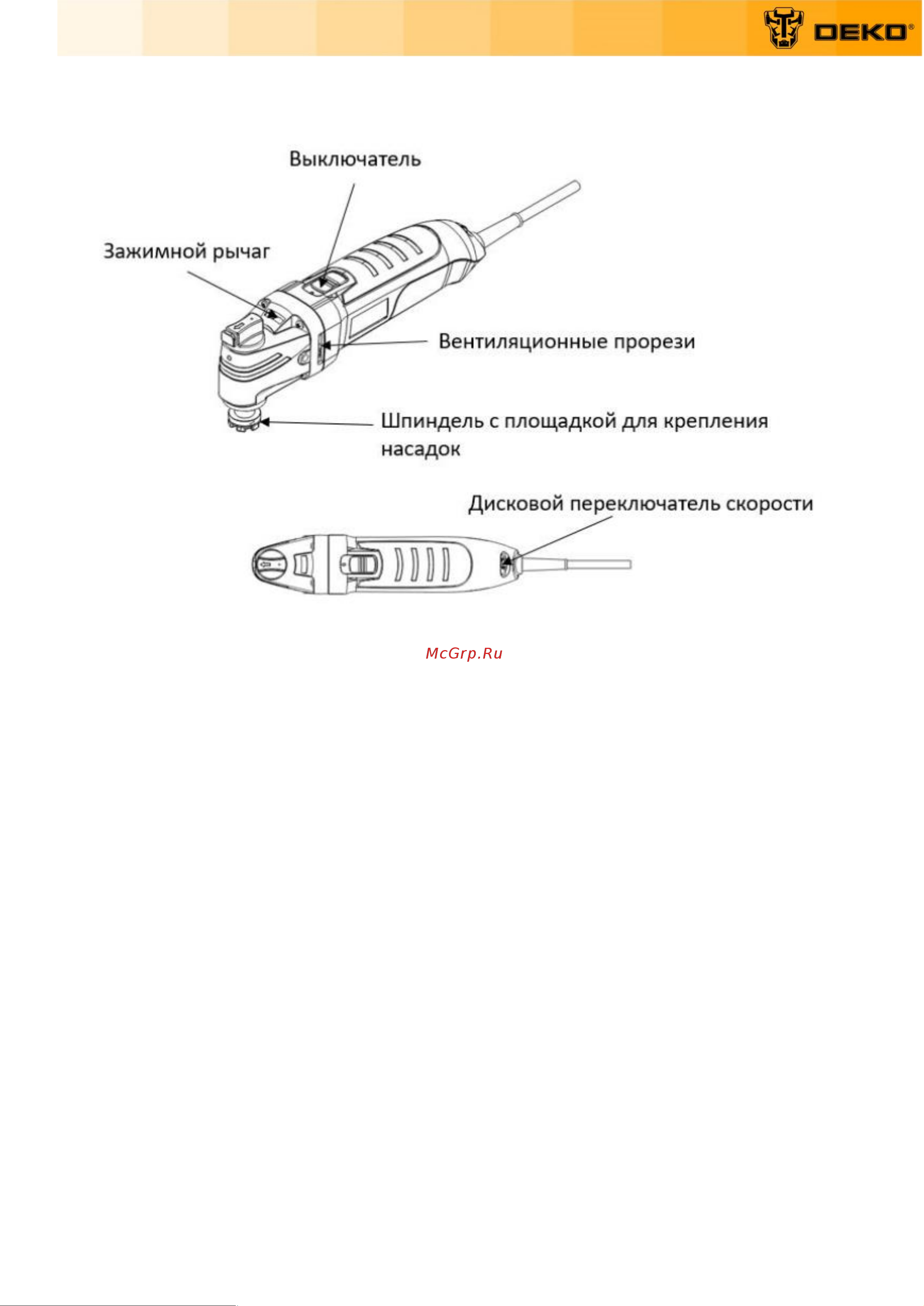 Deko DKOT600 [5/19] Внешний вид инструмента