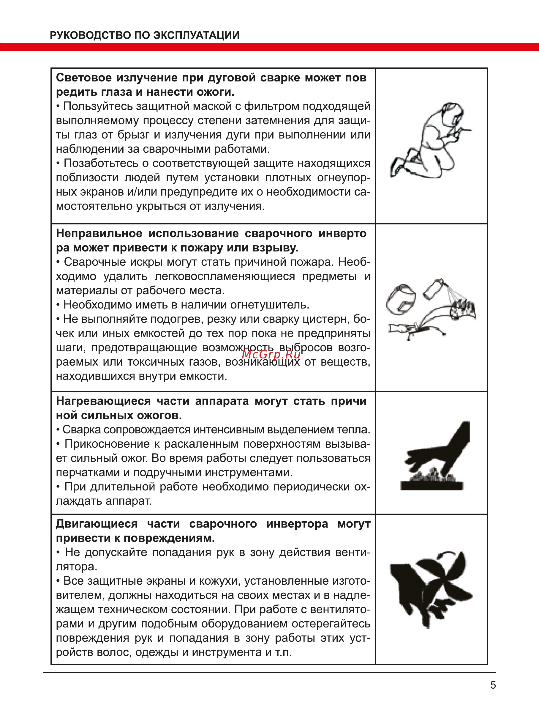 Elitech ИС 180М (E1703.016.00) Руководство по эксплуатации онлайн [5/16] 802662