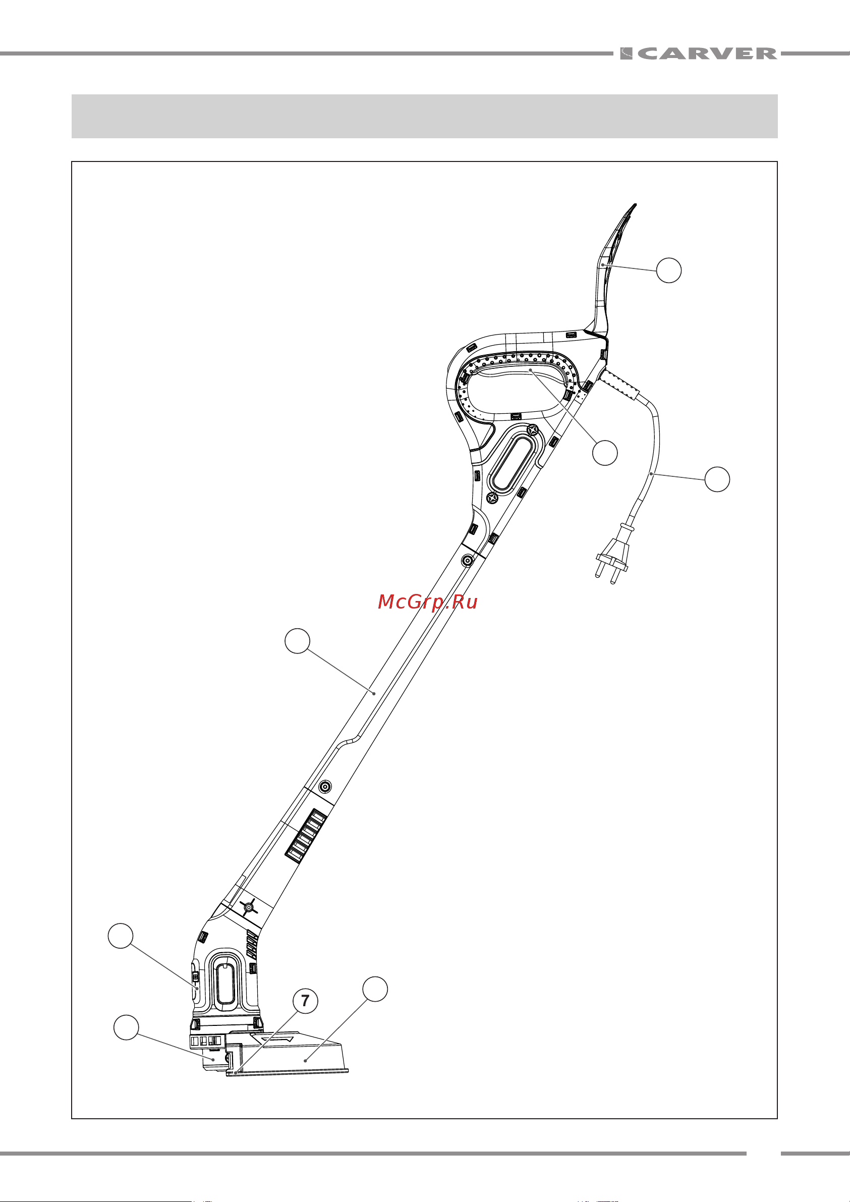 Carver TR 300M 01.002.00014 [7/16] Основные элементы электротриммера