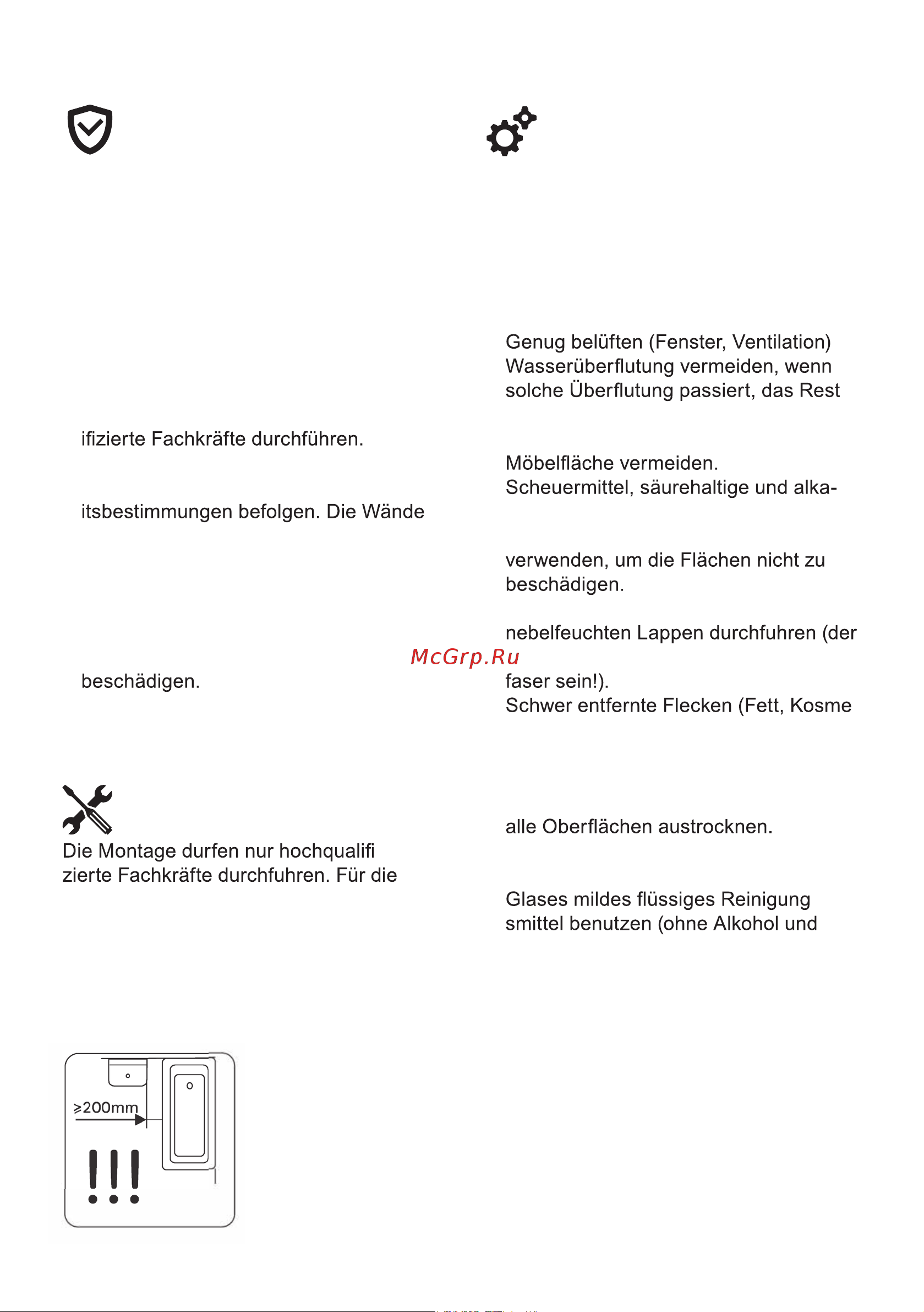 AM.PM M8FFUX1001WG [5/16] Montagehinweise