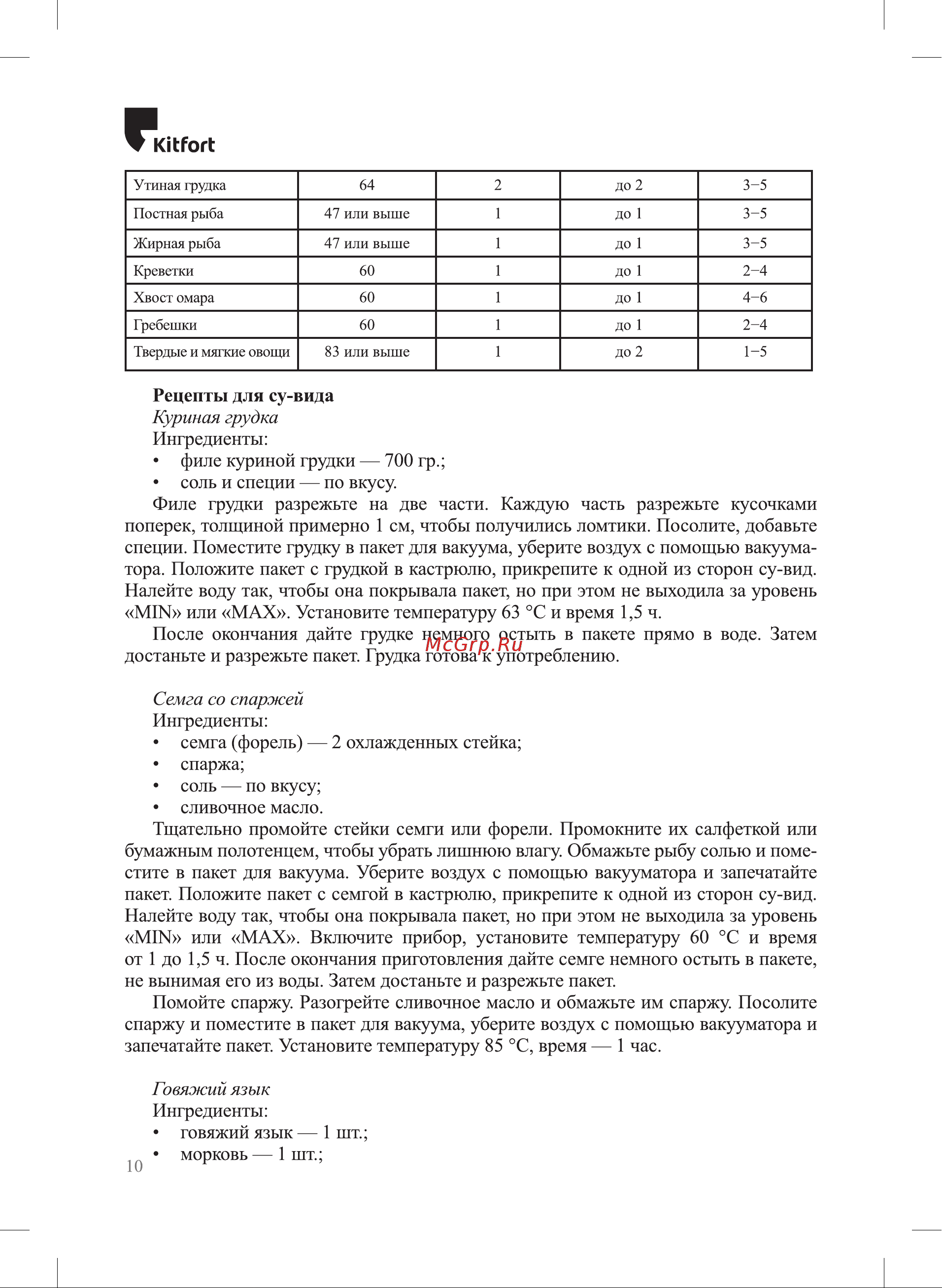 Kitfort КТ-4080-2 Руководство по эксплуатации онлайн [10/16] 802973