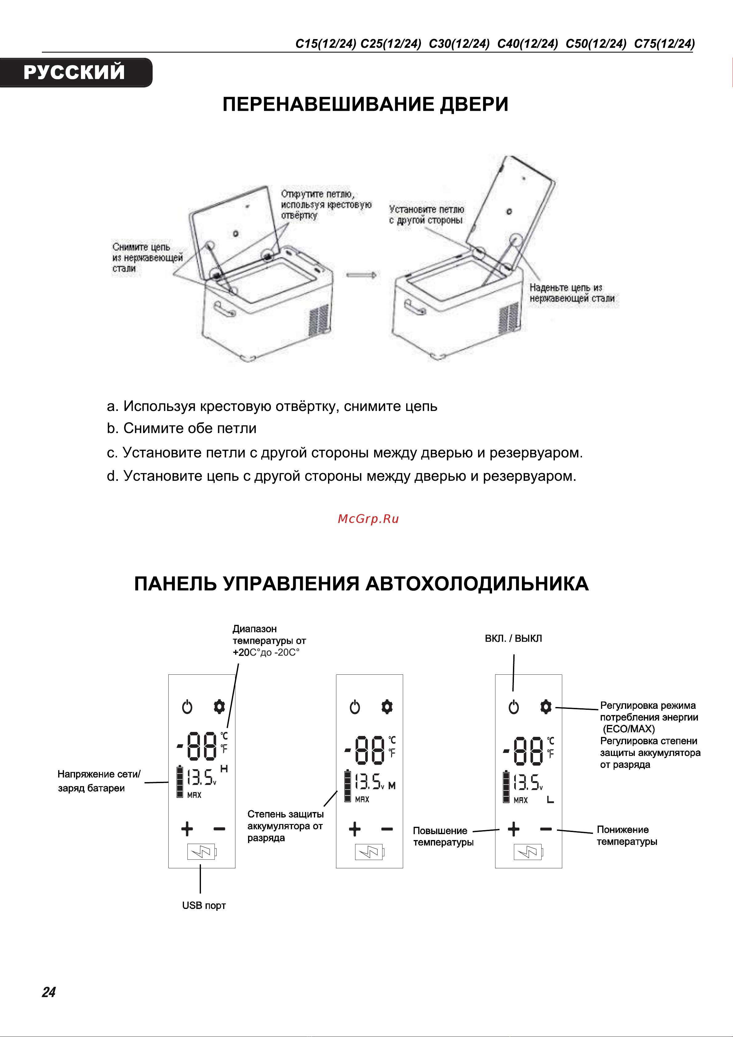 Alpicool C25 (12/24) Руководство по эксплуатации онлайн [24/28] 802985