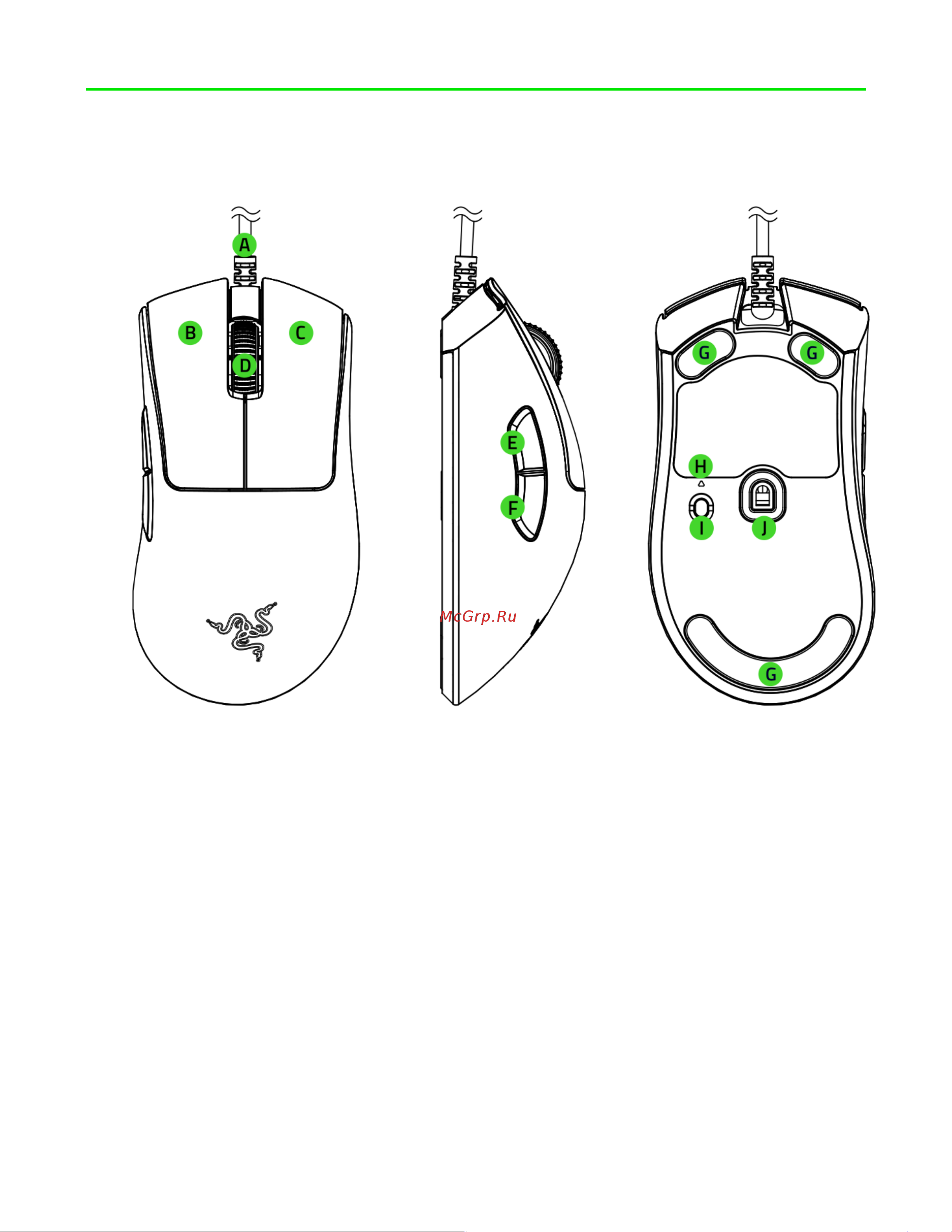 Razer DeathAdder V3 RZ01-04640100-R3M1 [4/27] Содержимое комплекта