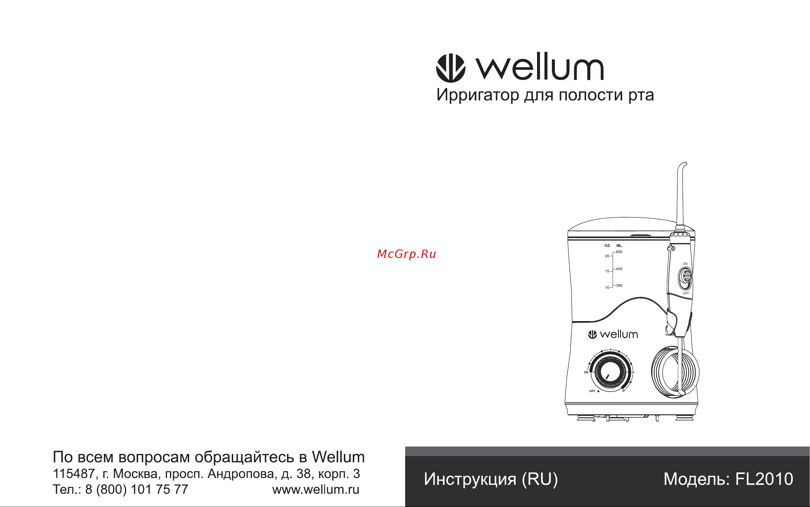 Wellum FL2010 Black Руководство по эксплуатации онлайн