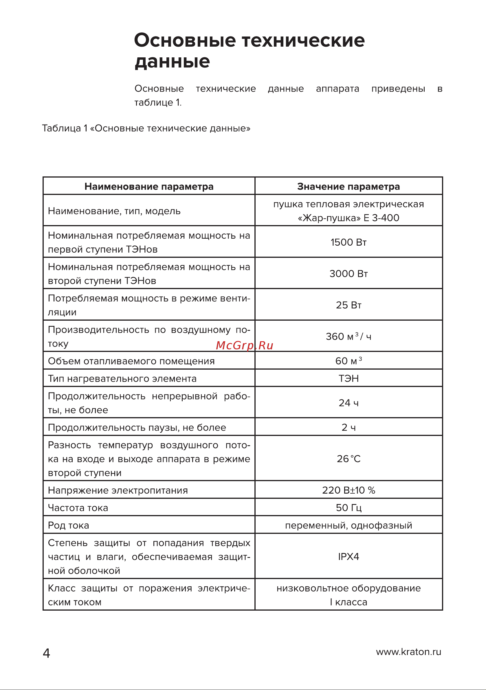 Кратон Е 3-400 [4/30] Страница 4