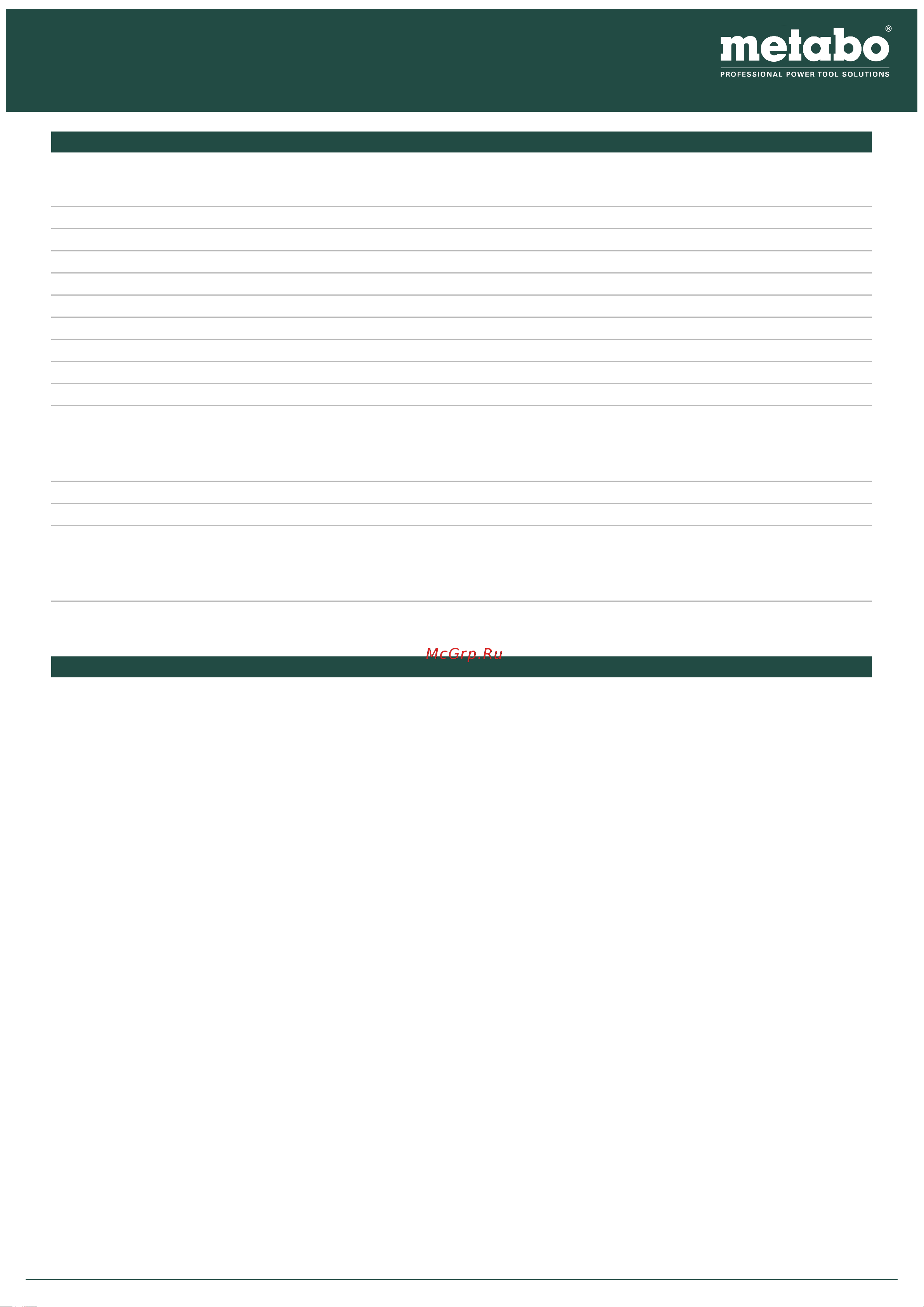Metabo STEB 65 Quick Руководство по эксплуатации онлайн [2/2] 803187