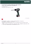Metabo PowerMaxx BS 12 BL Руководство по эксплуатации